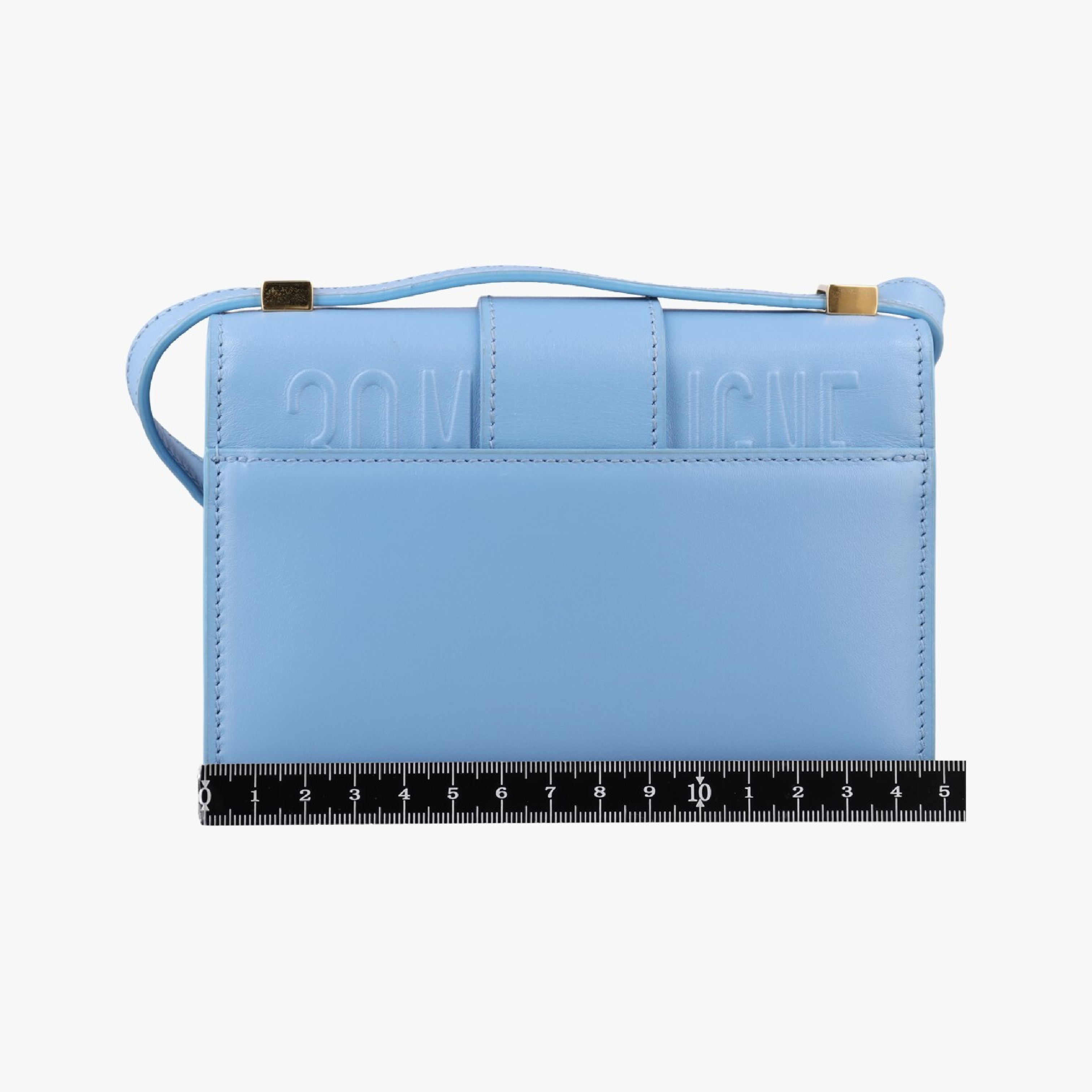 30 Montaigne Blue Leather 19-MA-0291 IC Chip Shoulder Bag — view 2