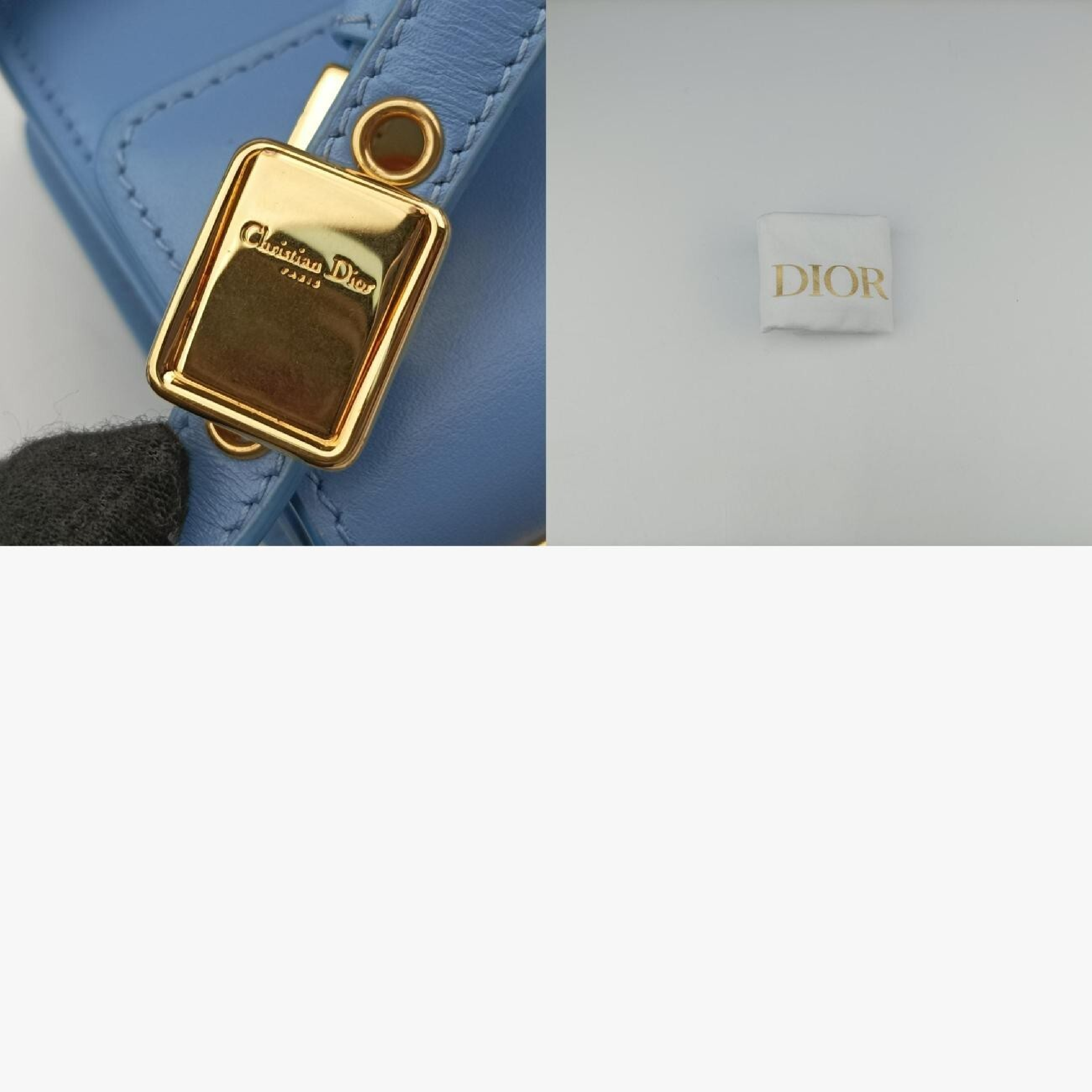 30 Montaigne Blue Leather 19-MA-0291 IC Chip Shoulder Bag — view 11