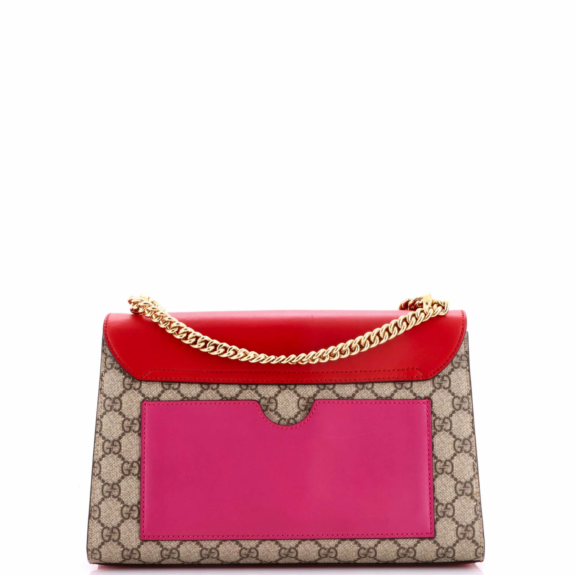 Padlock Shoulder Bag Gg Coated Canvas And Leather Medium — view 3