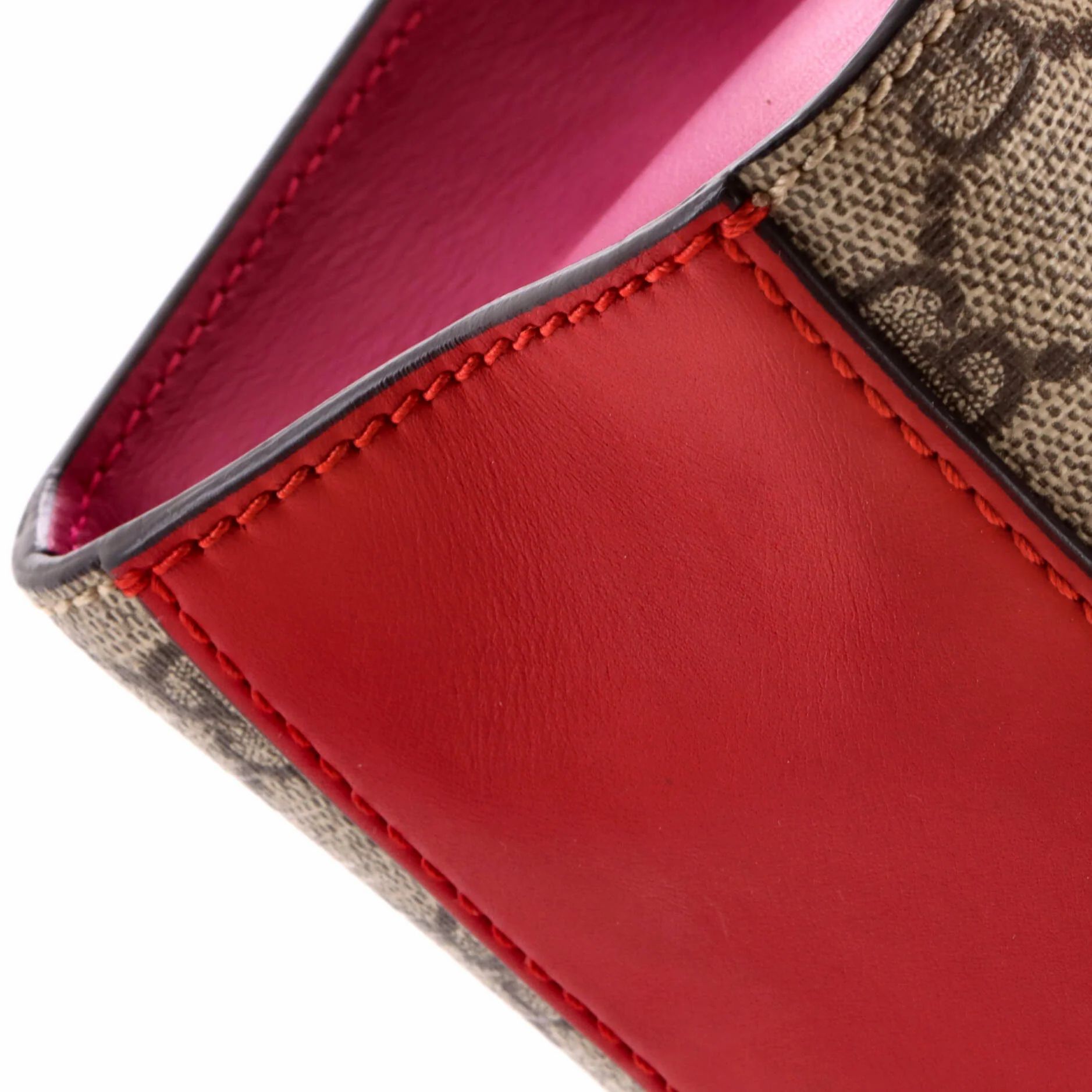 Padlock Shoulder Bag Gg Coated Canvas And Leather Medium — view 7