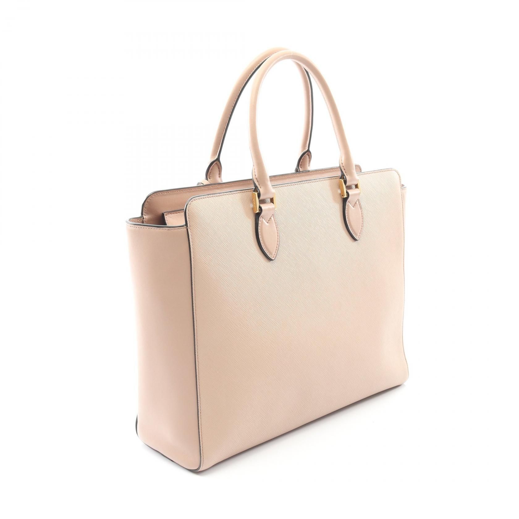 Tote Bag Pink Saffiano Leather — view 2