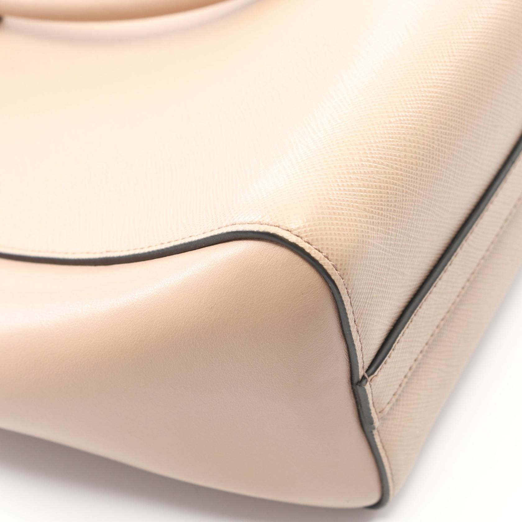 Tote Bag Pink Saffiano Leather — view 6