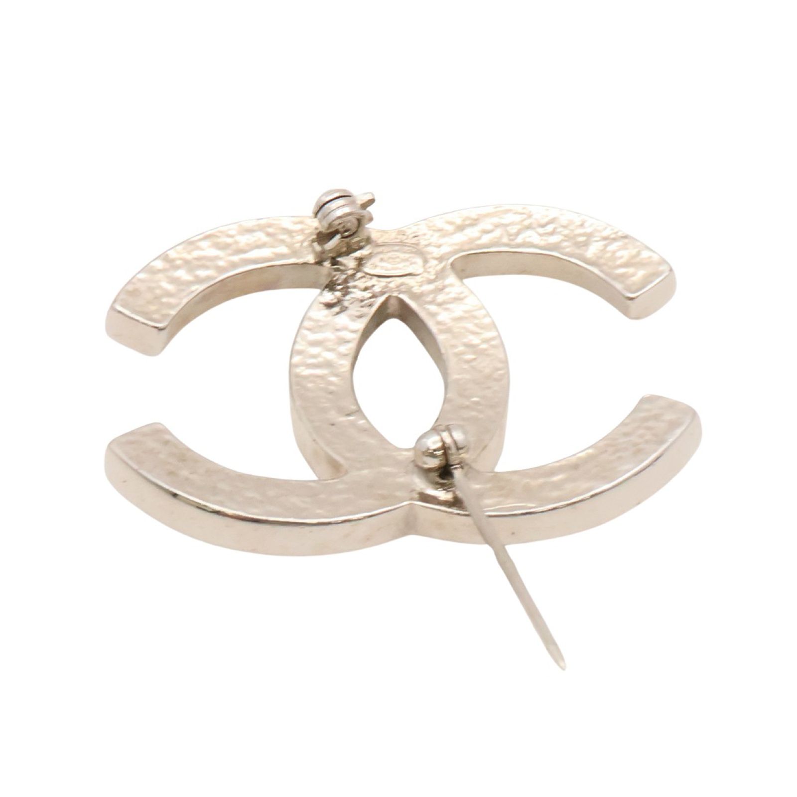 Pearl CC Logo Brooch — view 3