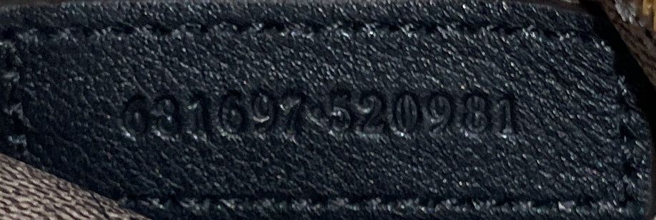 X Balenciaga The Hacker Project Hourglass Top Handle Bag Gg Coated Canvas Small — view 6