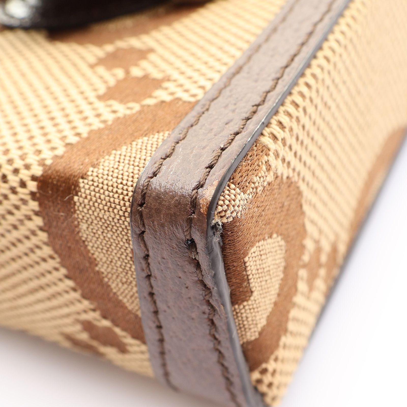 Monogram Jumbo GG Textured Dollar Calfskin Mini Horsebit 1955 Crossbody Bag — view 10