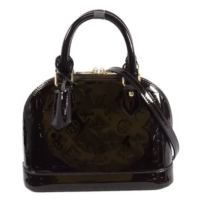 Vernis Alma Bb Hand-turn Shoulder Bag Bordeaux Burgendy 2way Shoulder Bag M 91678