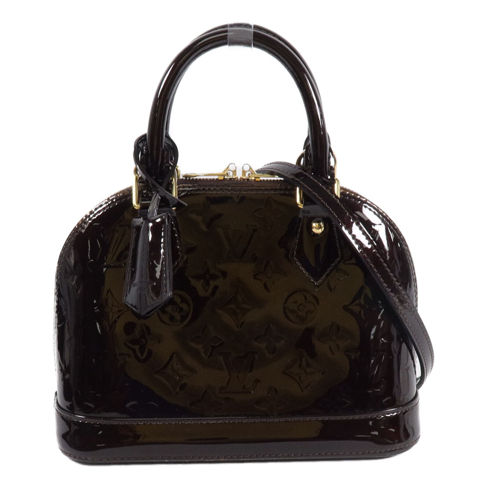 Vernis Alma Bb Hand-turn Shoulder Bag Bordeaux Burgendy 2way Shoulder Bag M 91678