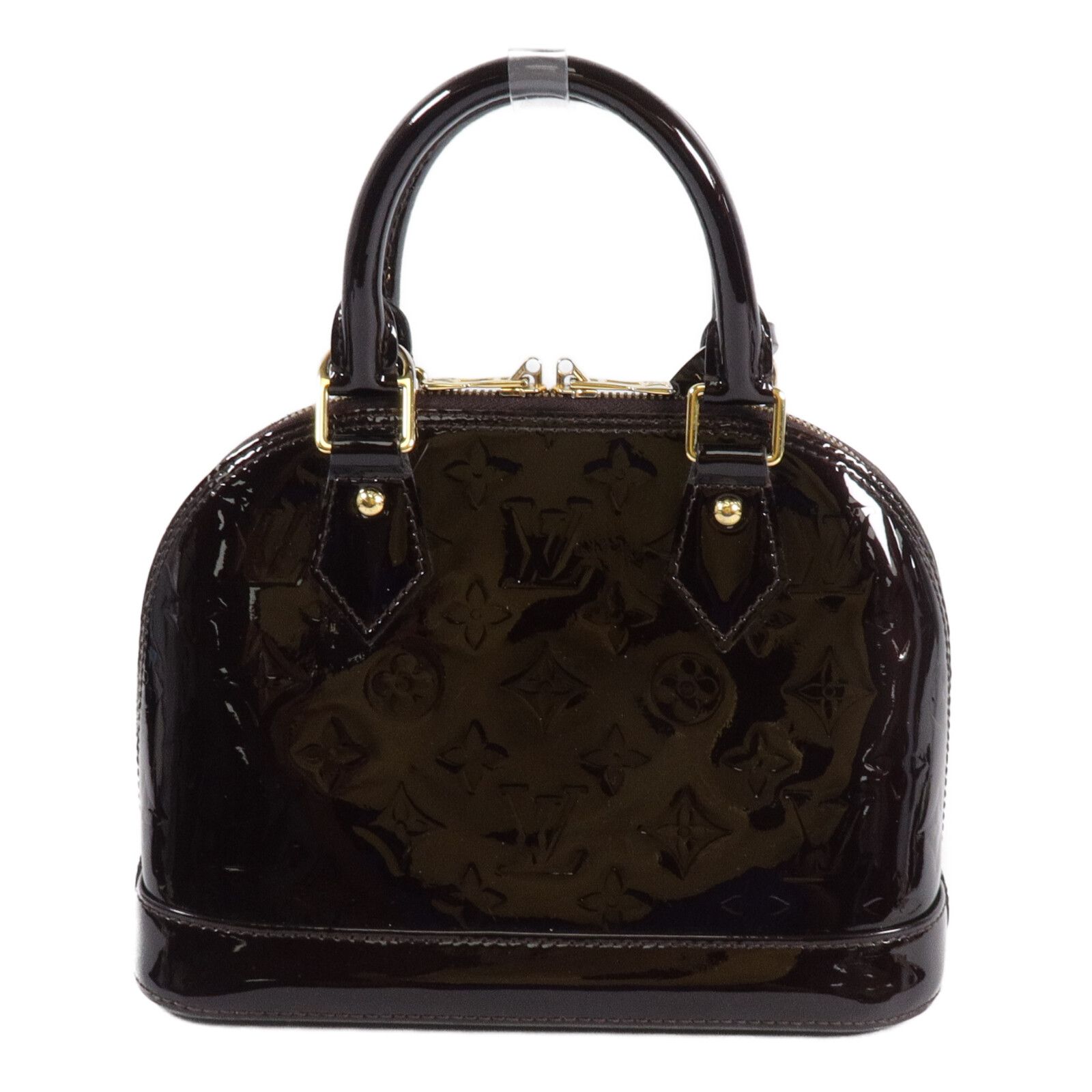 Vernis Alma Bb Hand-turn Shoulder Bag Bordeaux Burgendy 2way Shoulder Bag M 91678 — view 2