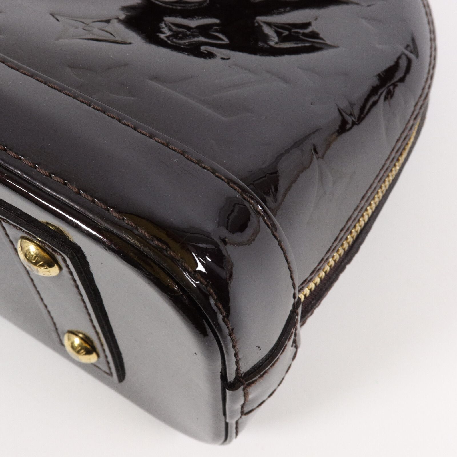 Vernis Alma Bb Hand-turn Shoulder Bag Bordeaux Burgendy 2way Shoulder Bag M 91678 — view 17