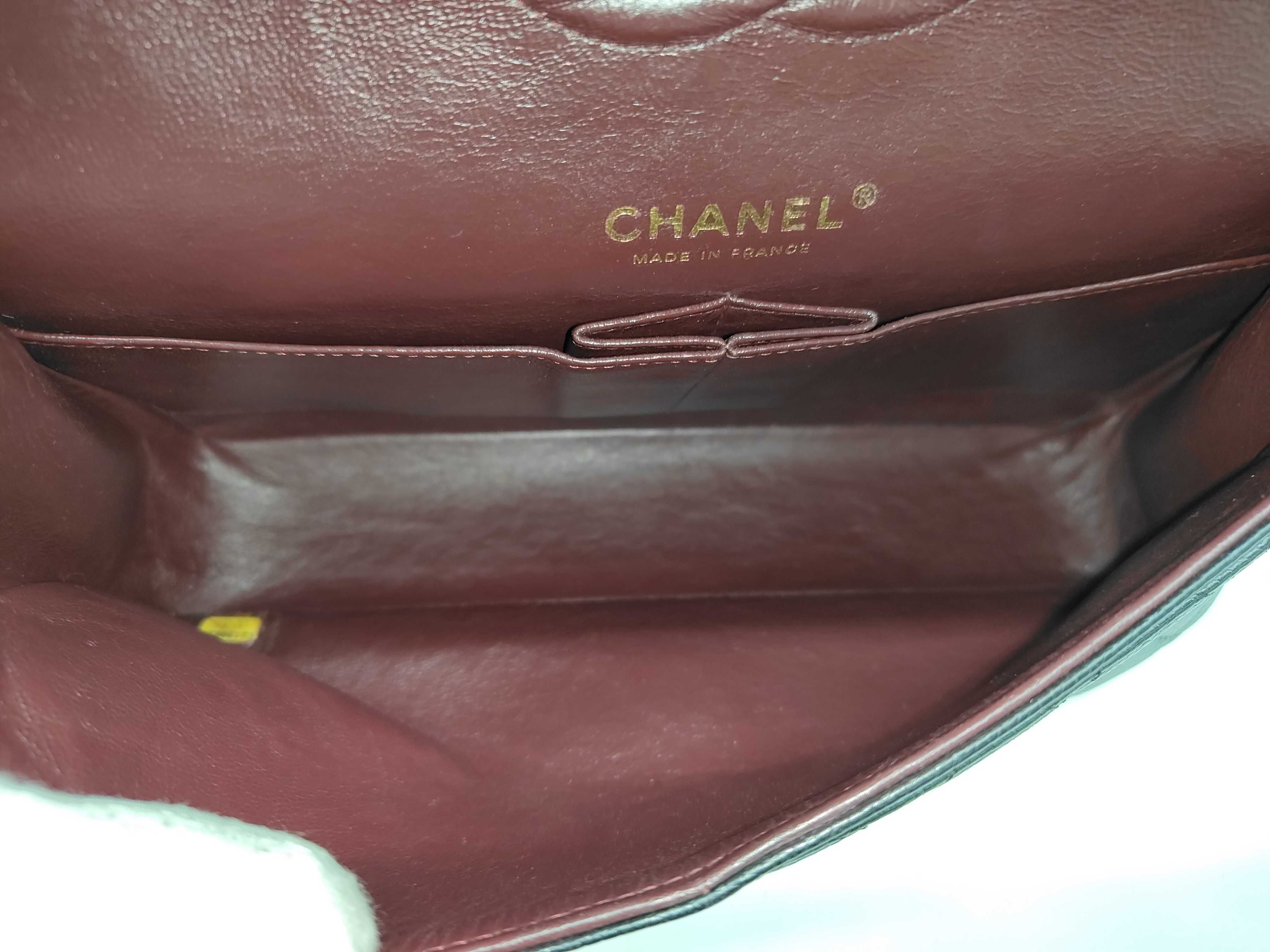 Caviar Skin CF Double Chain Shoulder Bag — view 6