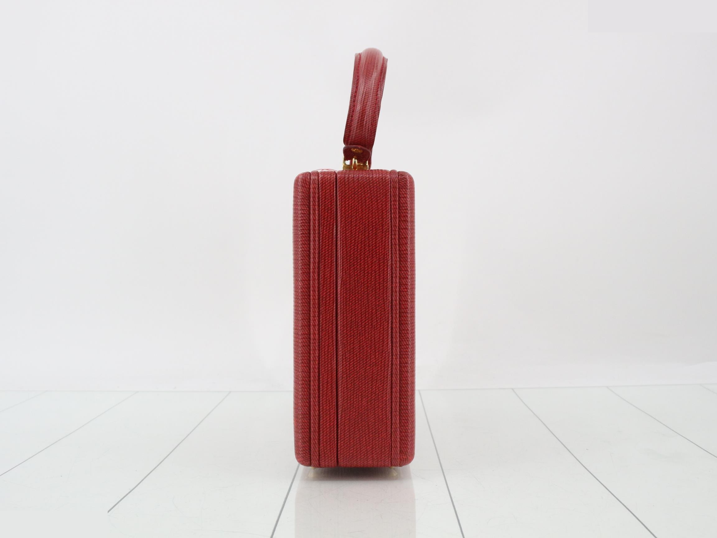 Handbag, leather, red — view 4