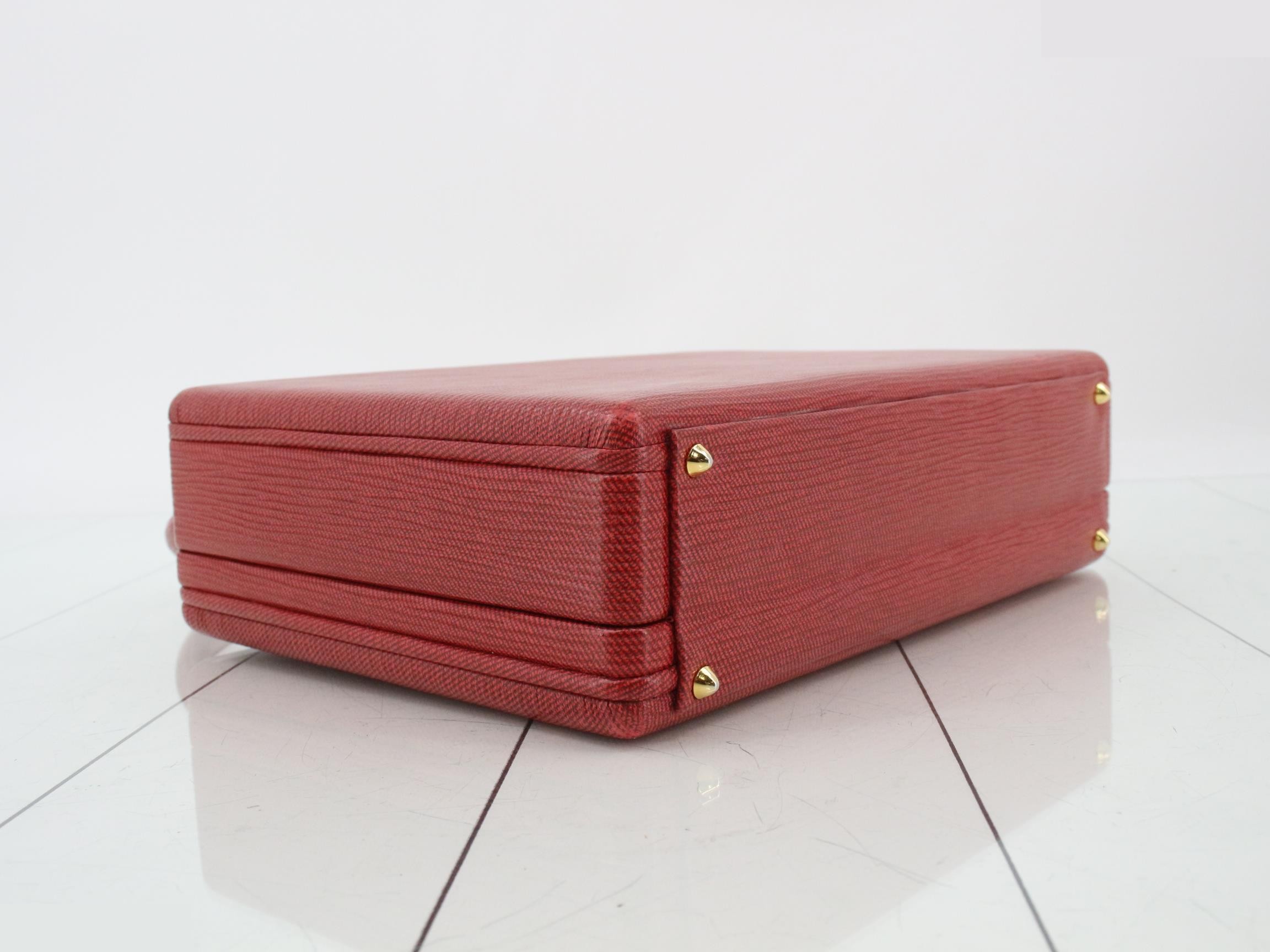 Handbag, leather, red — view 5