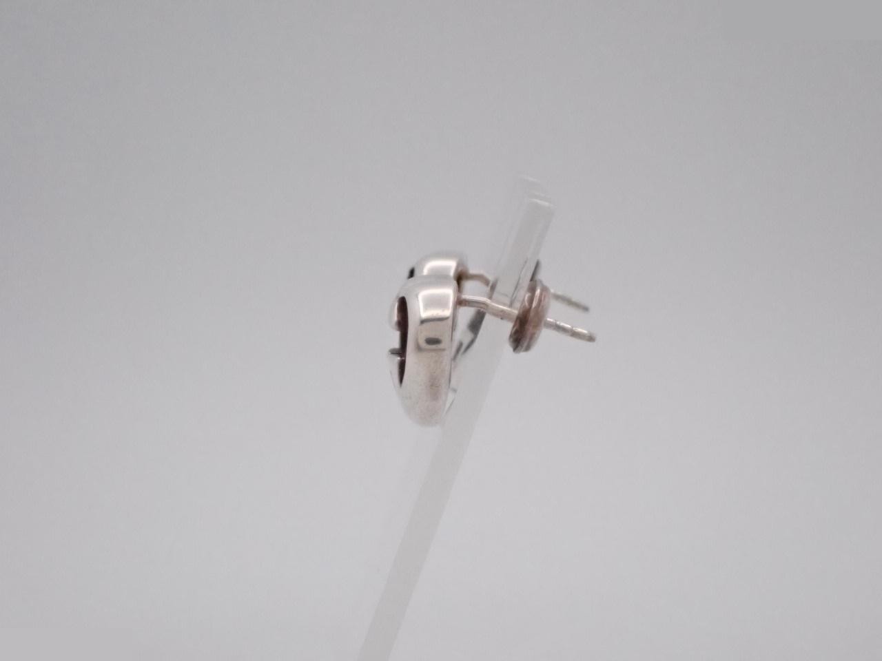 Interlocking G Earrings, Heart Shape, SV925 / 5.3g — view 3