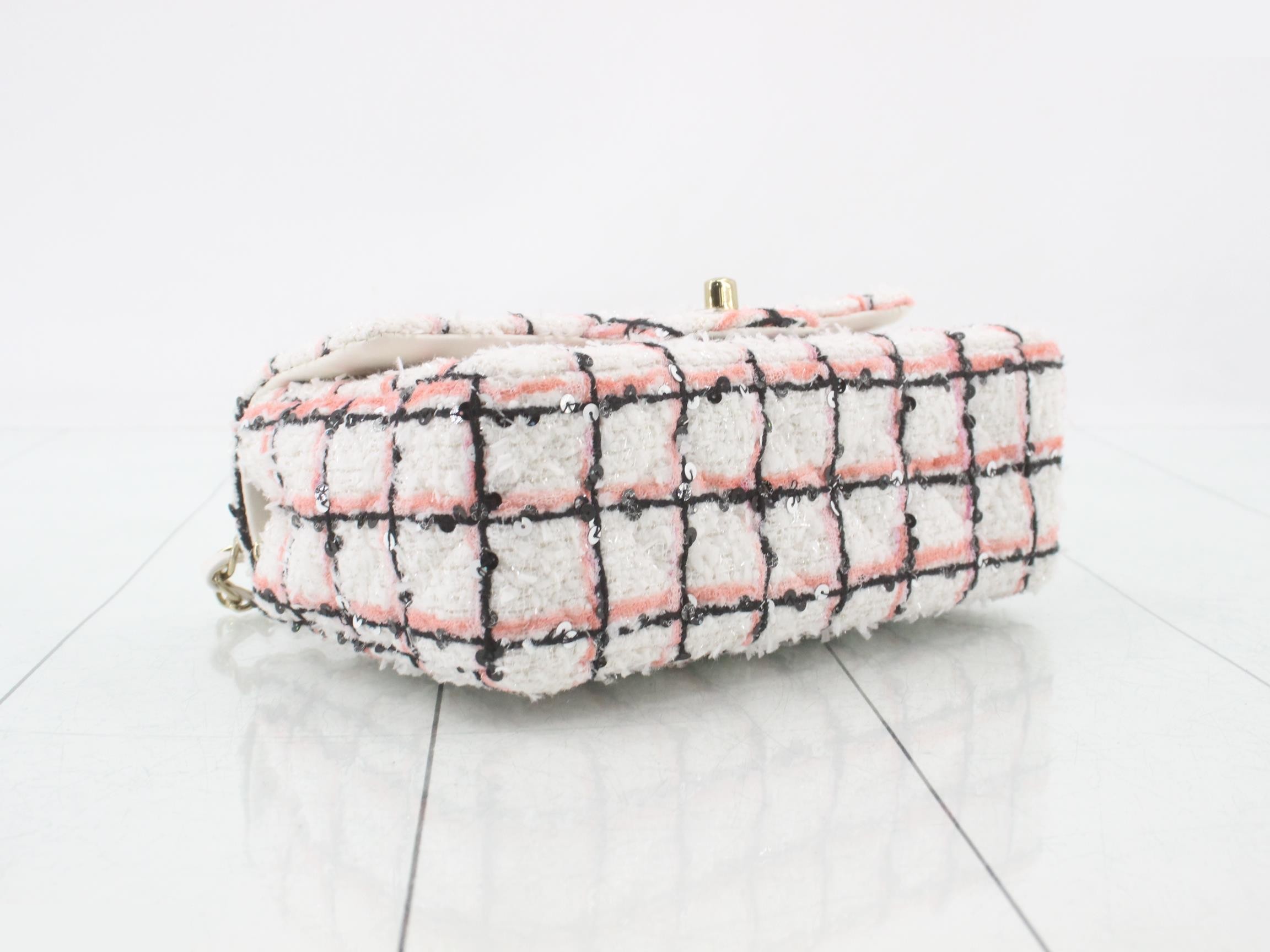 Matelassé Tweed Shoulder Bag — view 5