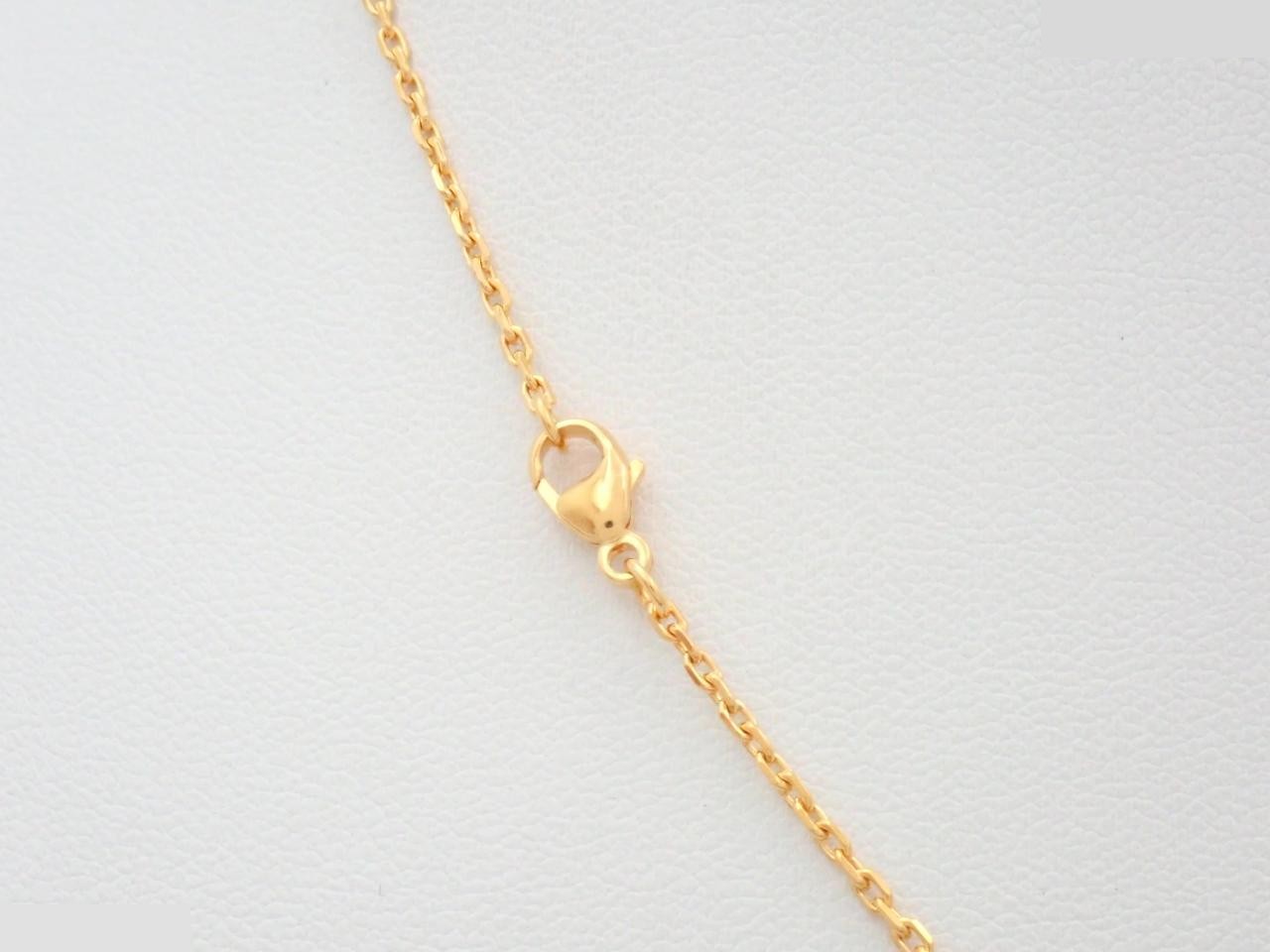 Pop H Necklace GP White x Gold ST0215 — view 2