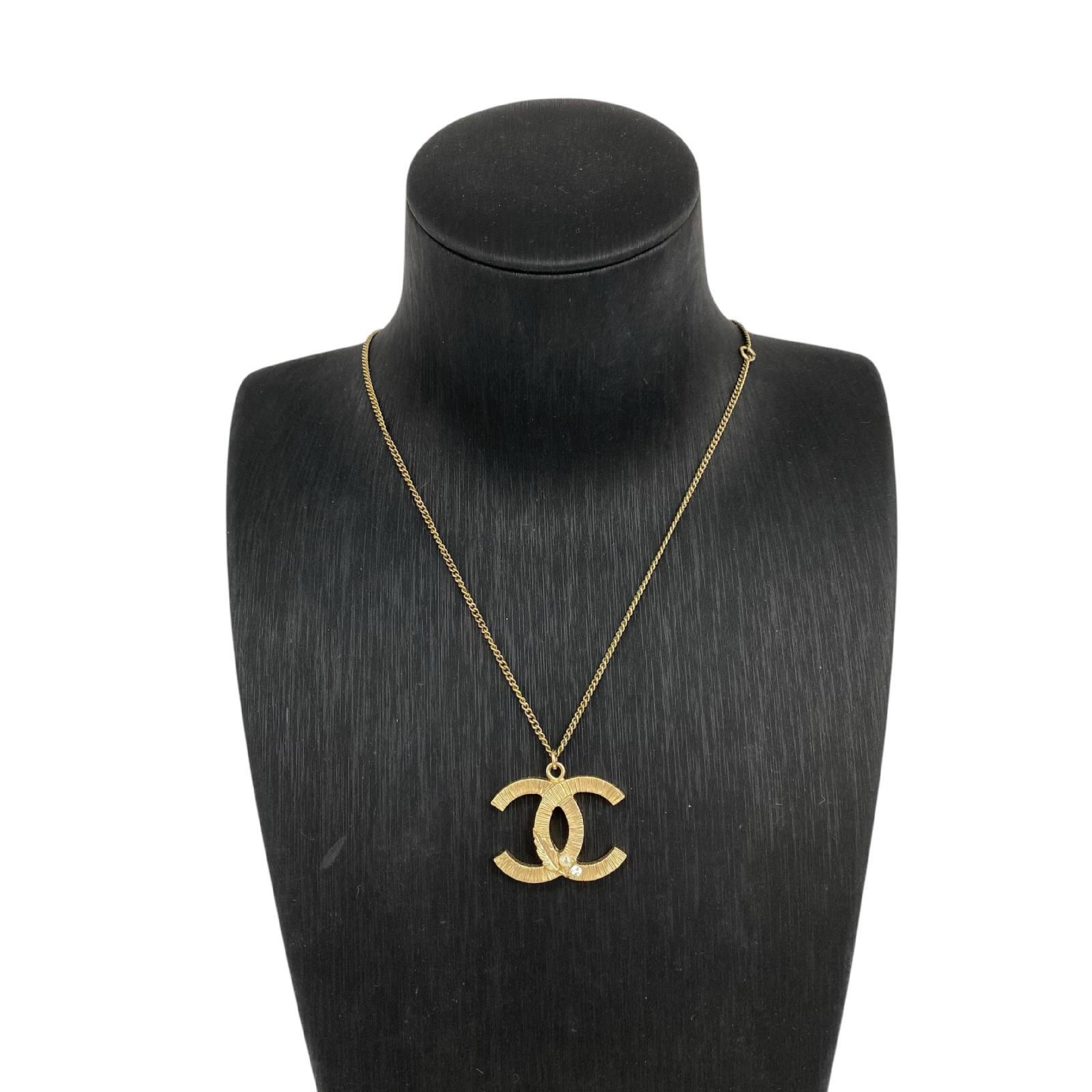 【*Shipped from: Hong Kong*】CHANEL ( ) Gold-colored Metal Coco Mark Necklace B12A Necklace — view 2