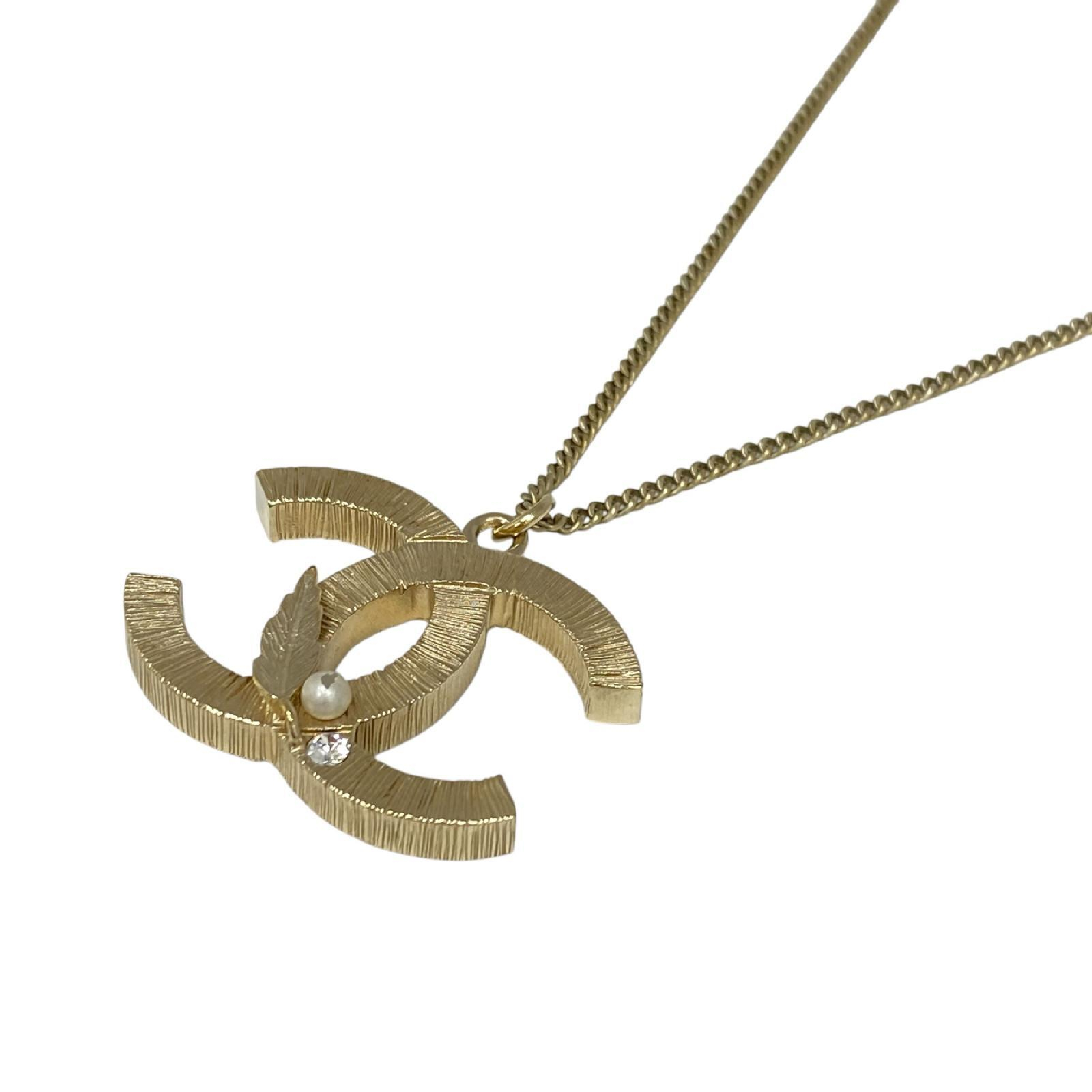 【*Shipped from: Hong Kong*】CHANEL ( ) Gold-colored Metal Coco Mark Necklace B12A Necklace — view 5