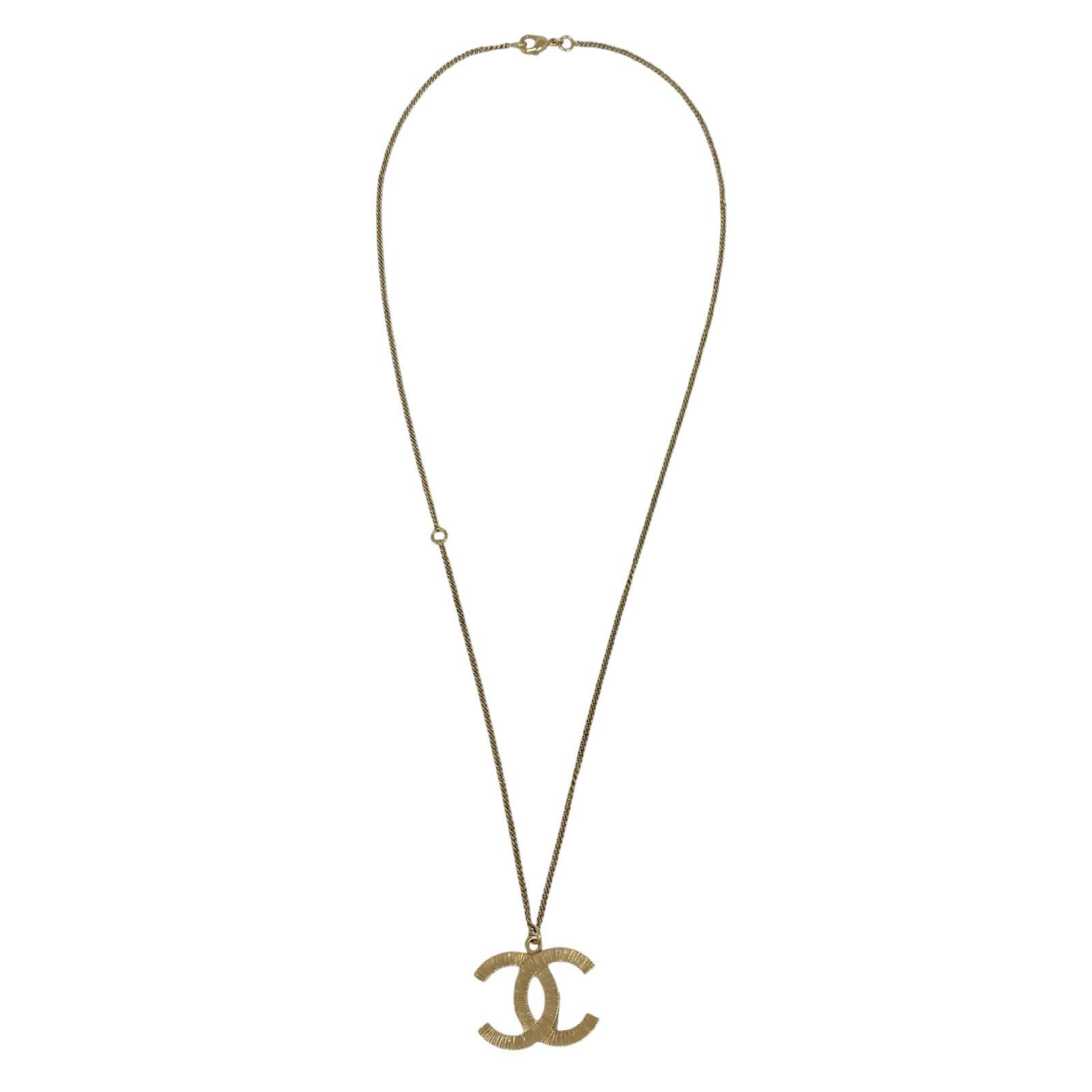 【*Shipped from: Hong Kong*】CHANEL ( ) Gold-colored Metal Coco Mark Necklace B12A Necklace — view 7
