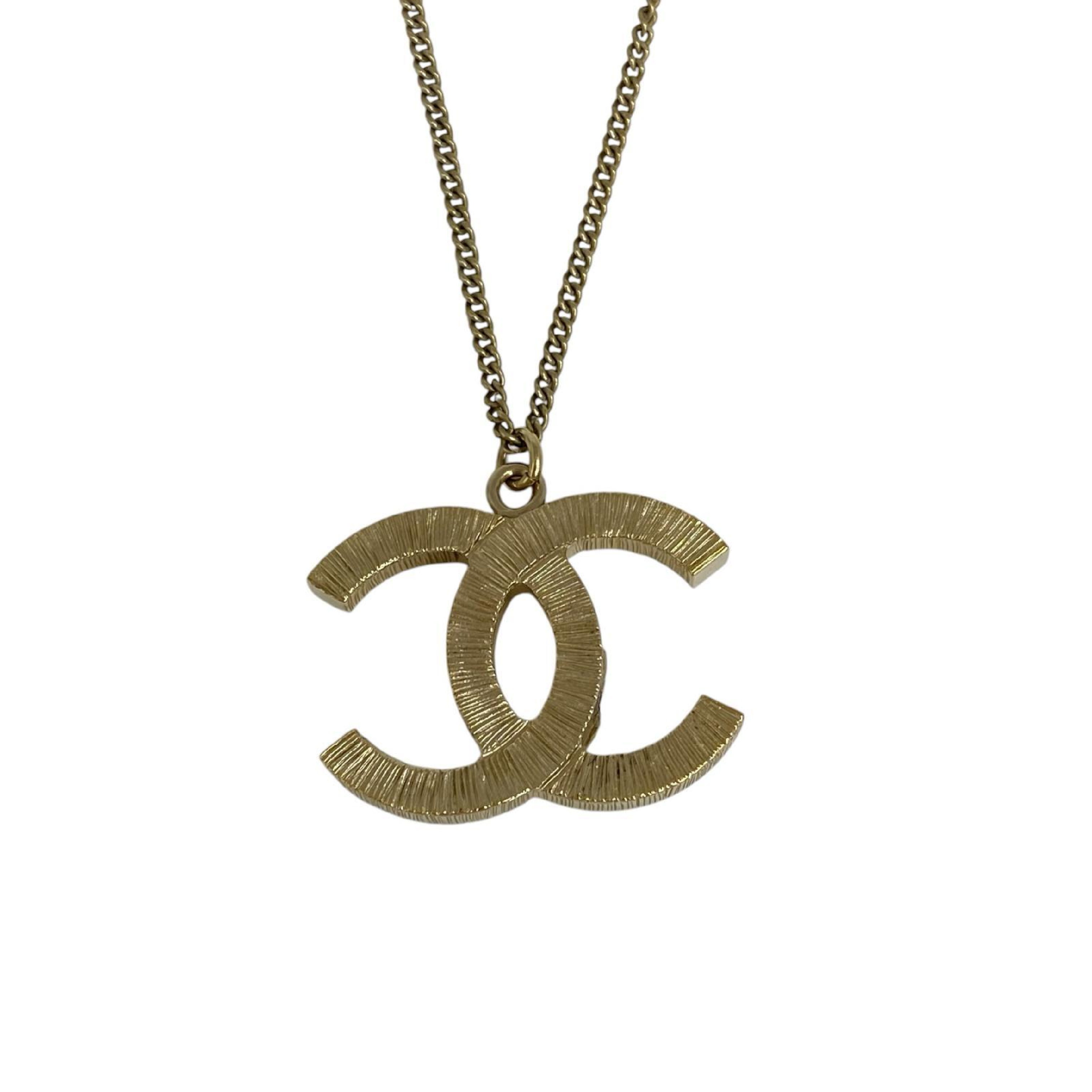 【*Shipped from: Hong Kong*】CHANEL ( ) Gold-colored Metal Coco Mark Necklace B12A Necklace — view 8