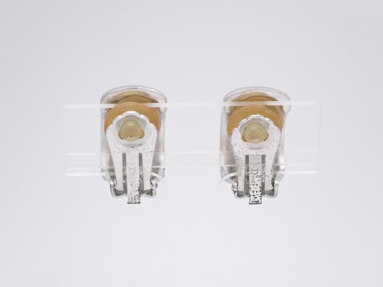 Half hoop silver earrings — view 2