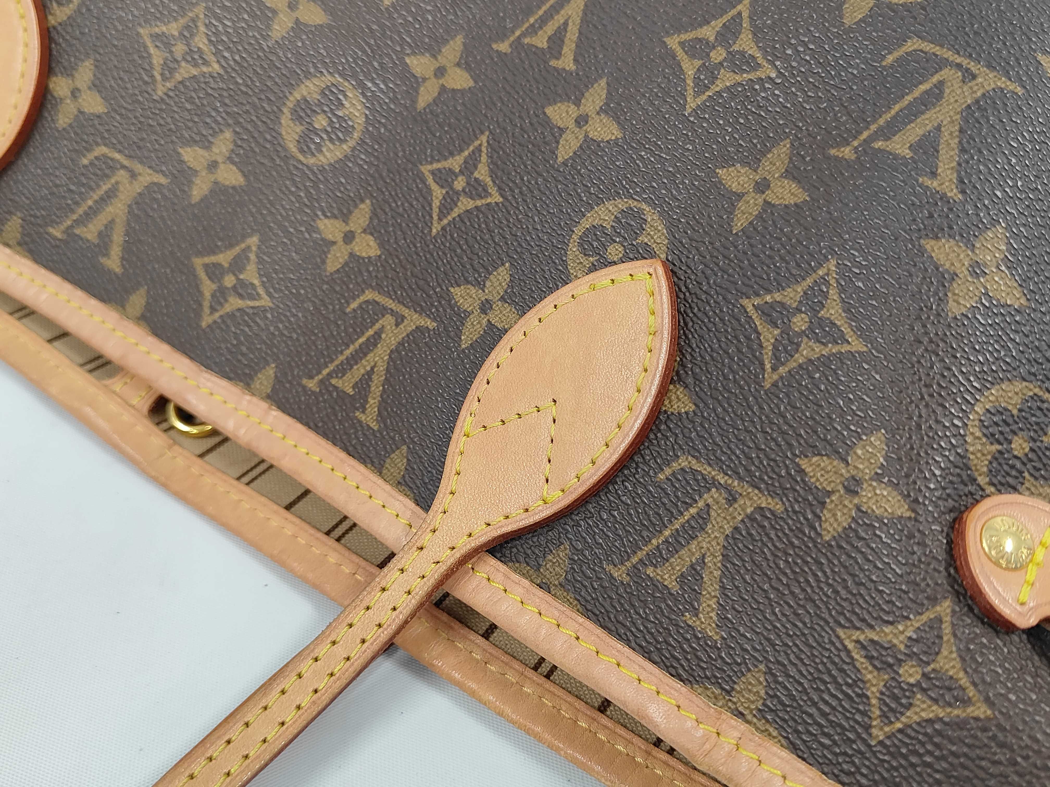 Monogram M40995 Neverfull MM Beige Tote Bag — view 6