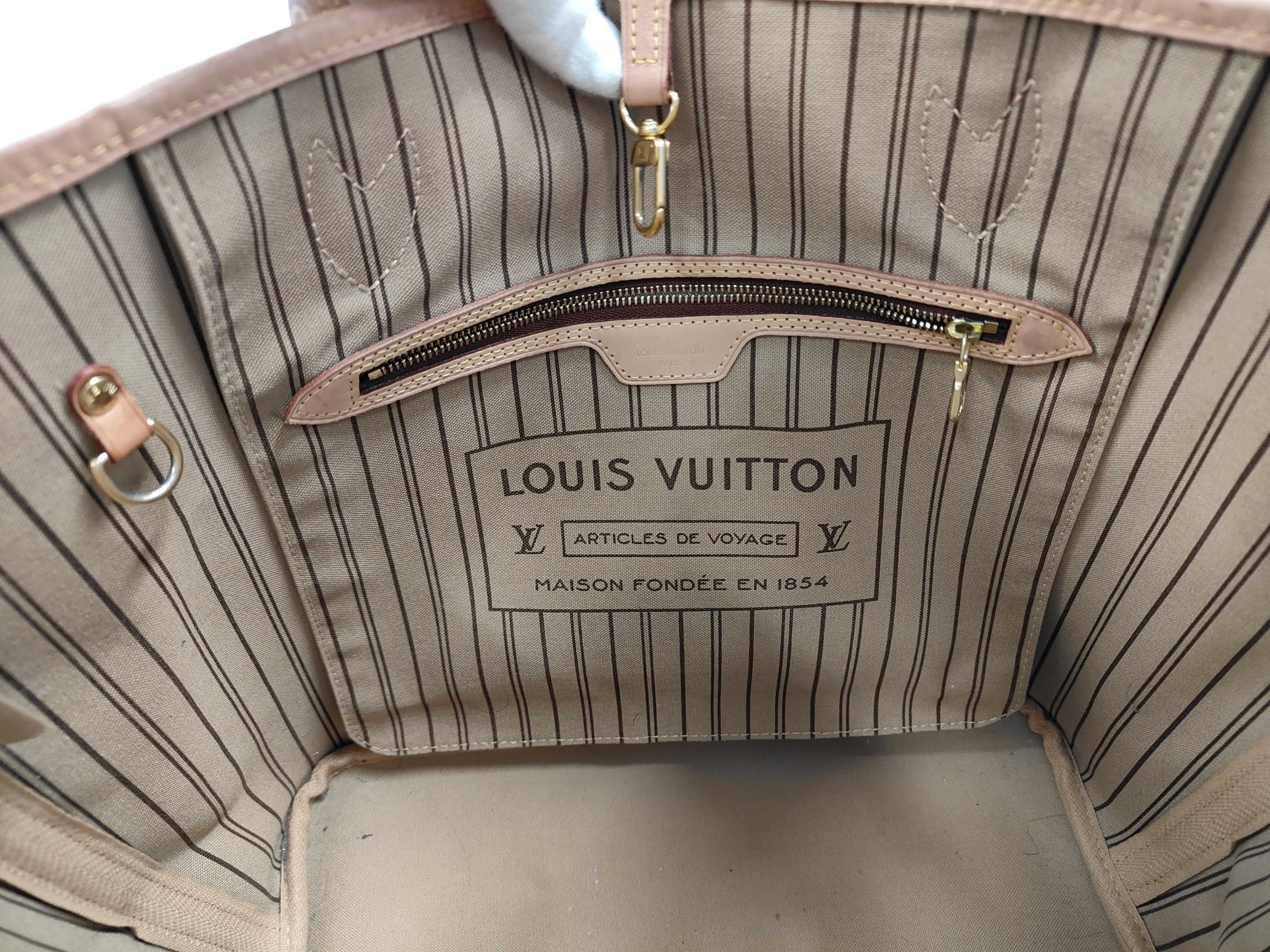 Monogram M40995 Neverfull MM Beige Tote Bag — view 8