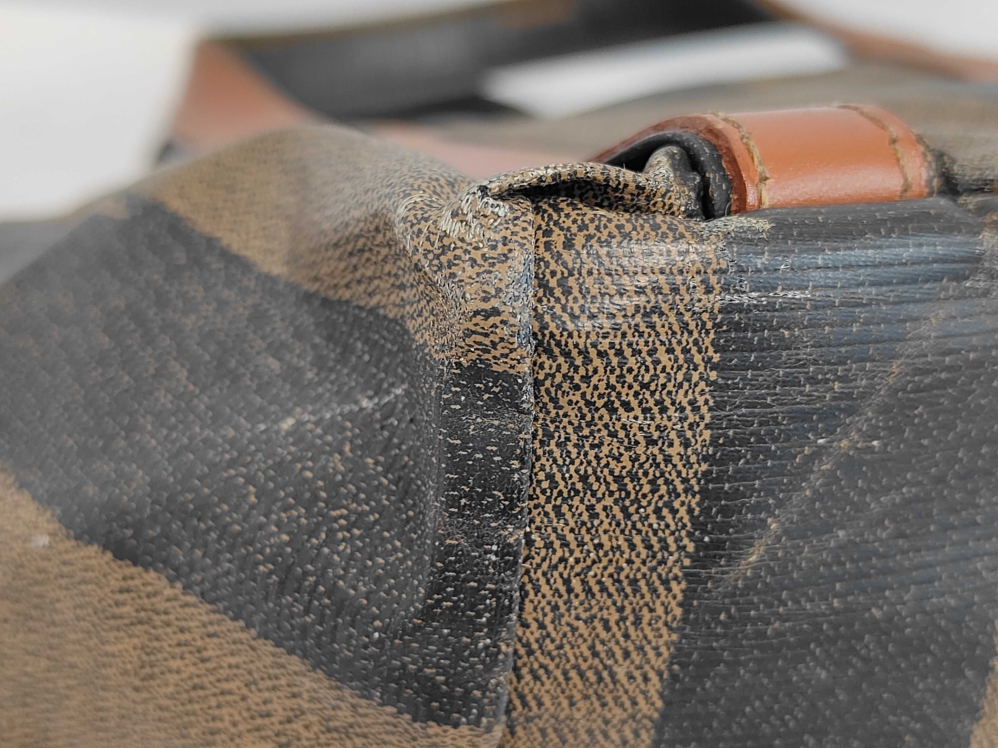 Pecan Pattern Tote Bag, Brown Handbag — view 3