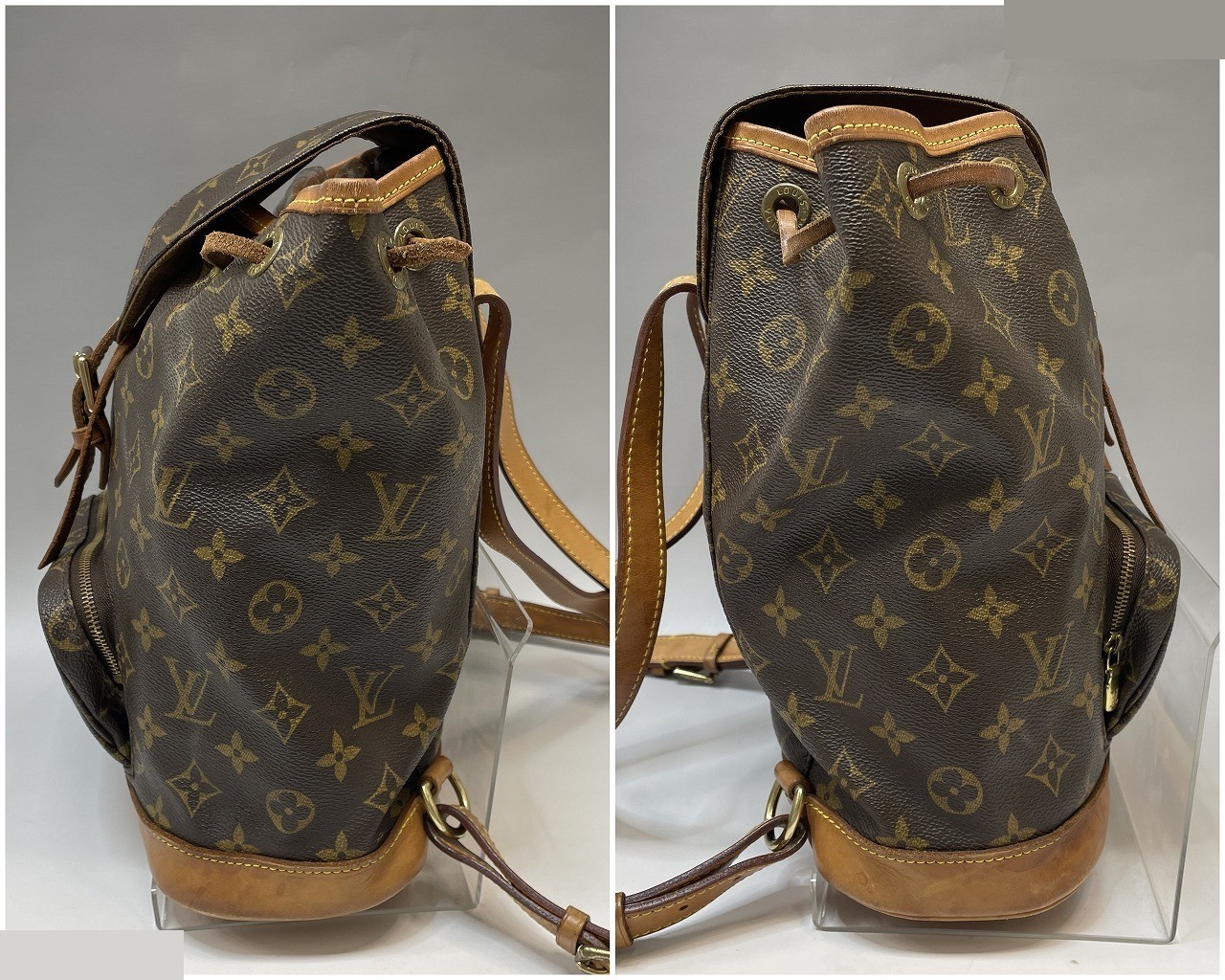 Monogram Montsouris MM Backpack, Brown — view 3