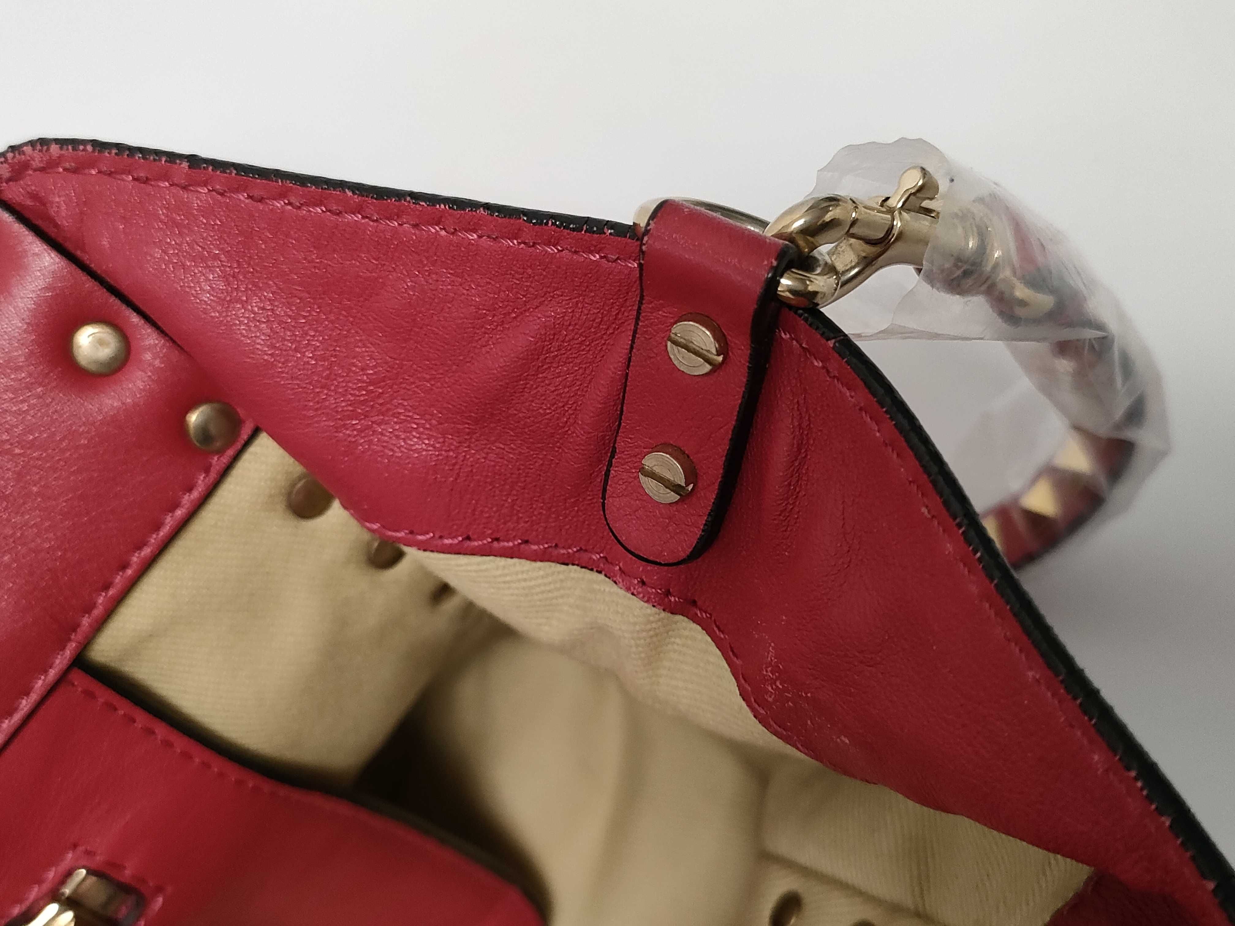 Leather Shoulder Bag Pink Shoulder Bag — view 13
