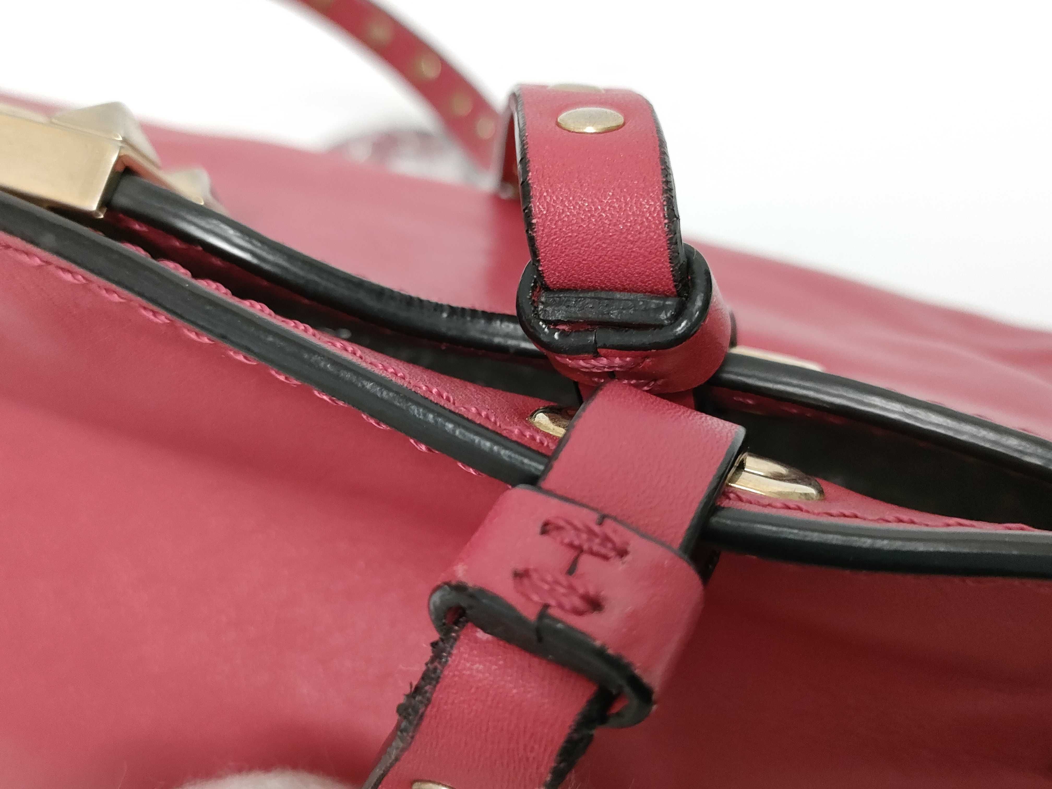 Leather Shoulder Bag Pink Shoulder Bag — view 8