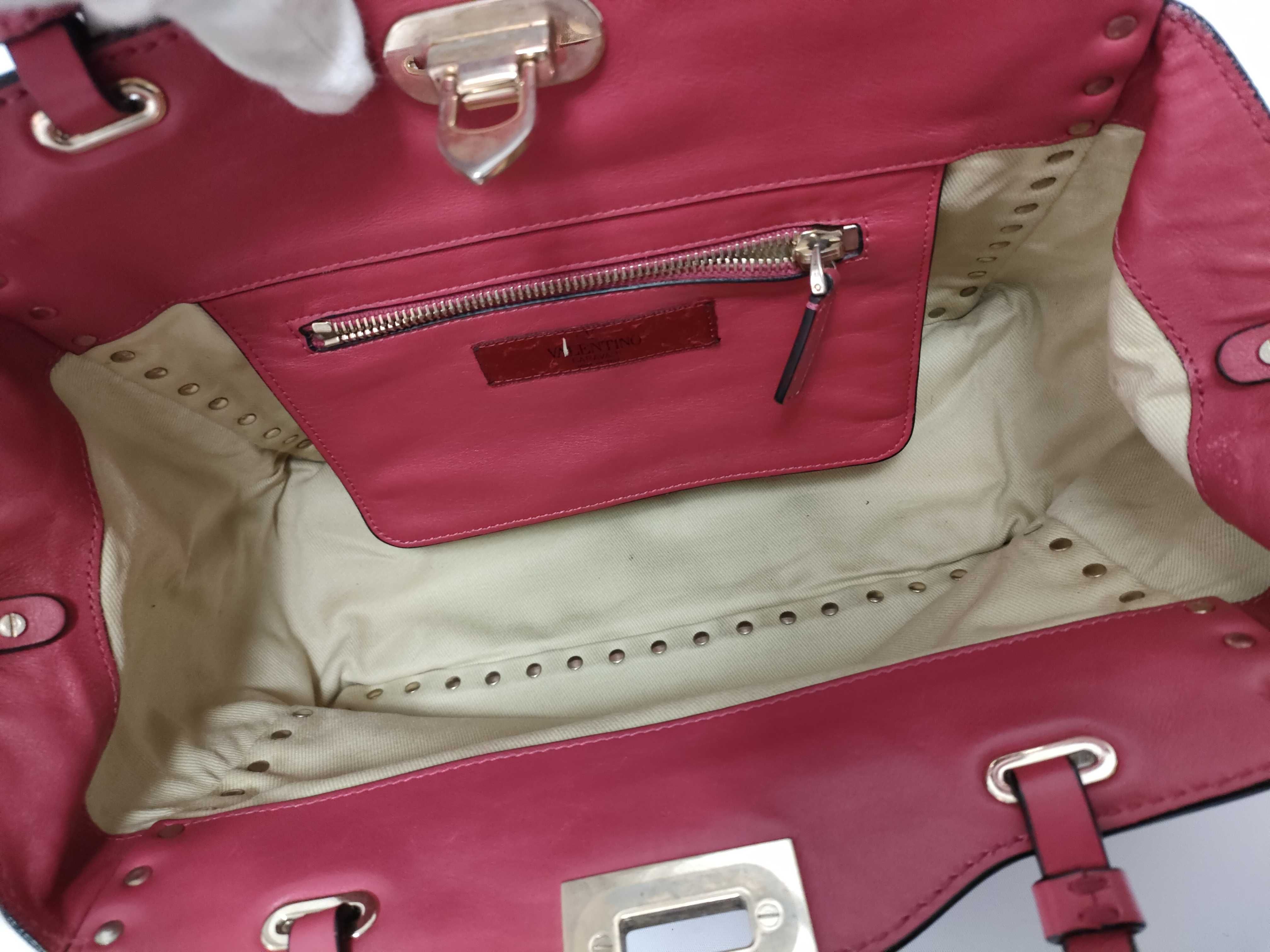Leather Shoulder Bag Pink Shoulder Bag — view 10
