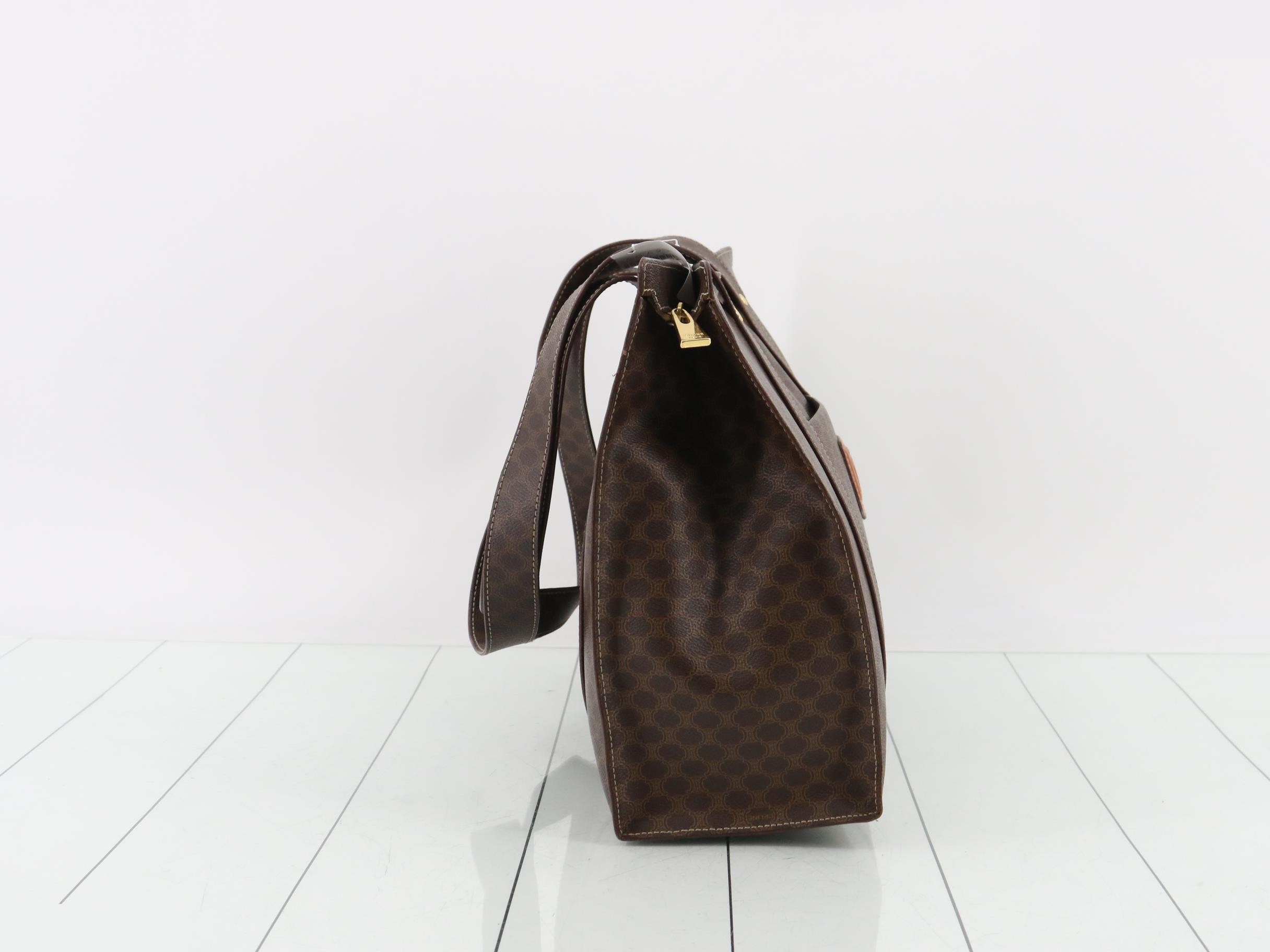 Tote bag, coated canvas, brown, macadam — view 4