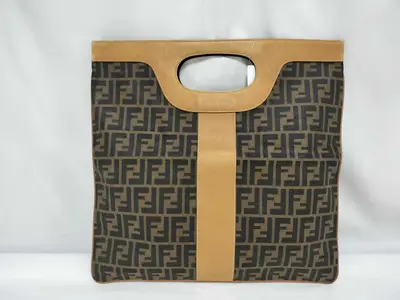 Zucca pattern clutch tote bag