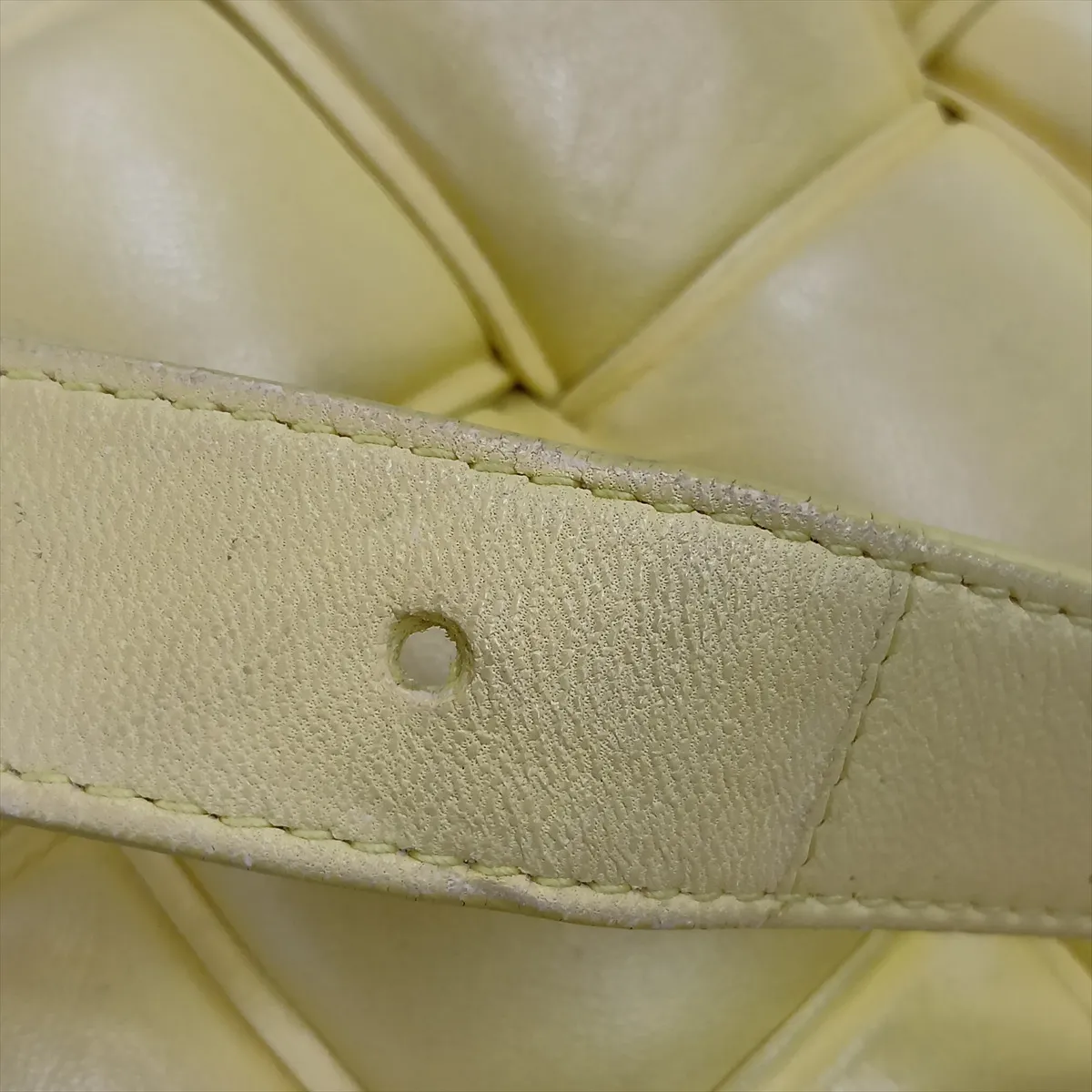 Maxi Intrecciato Padded Cassette Leather Shoulder Bag, Yellow — view 12