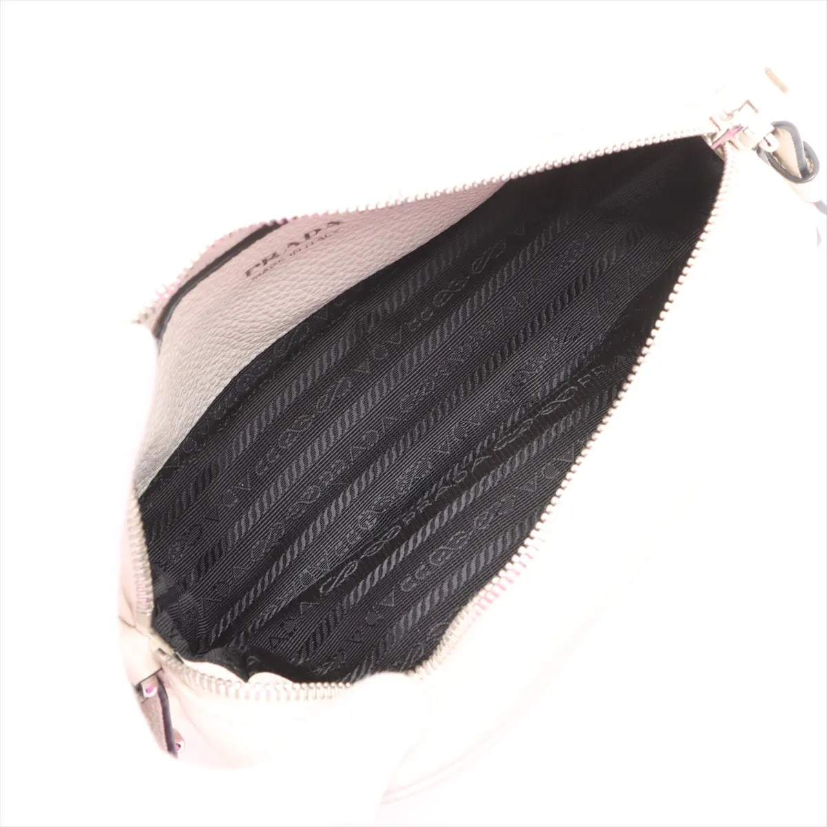 Vitello Dino Soft Leather 2WAY Shoulder Bag White — view 6