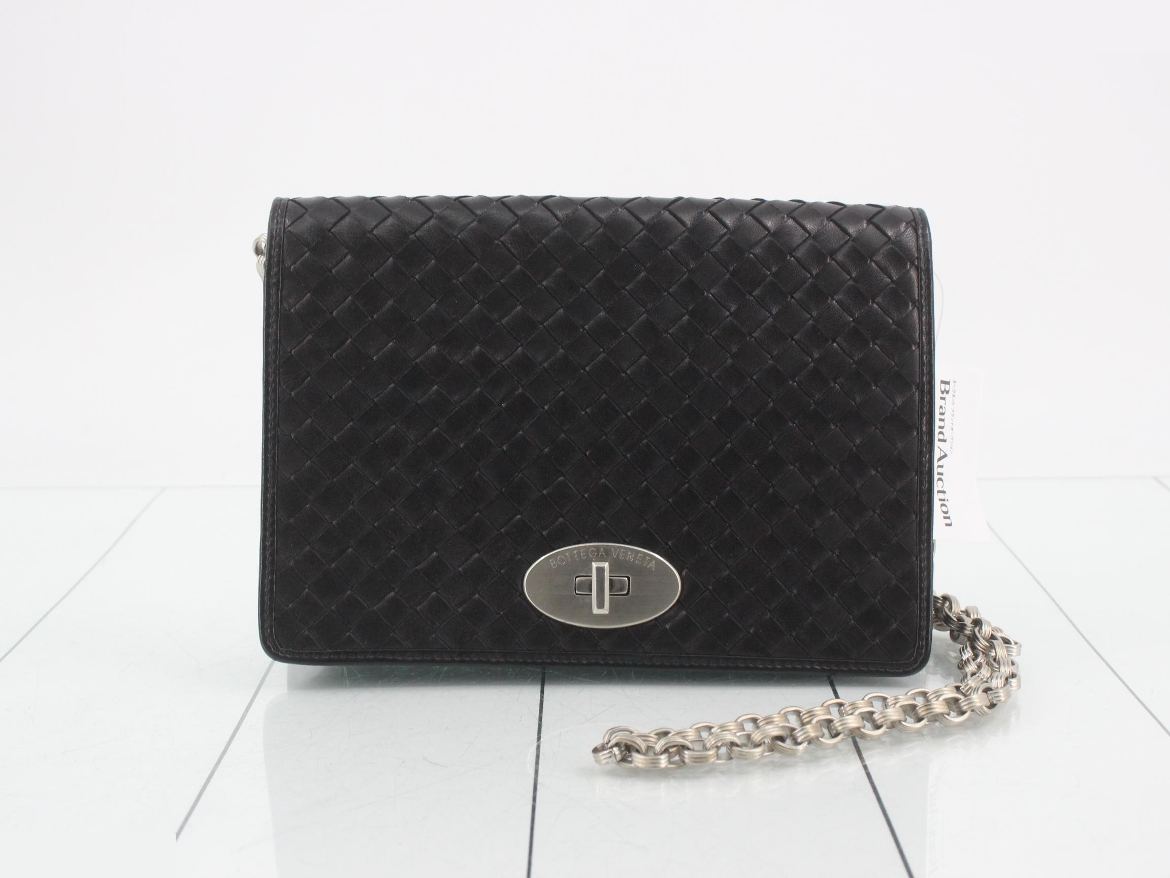 Intrecciato Turnlock Chain Shoulder Bag