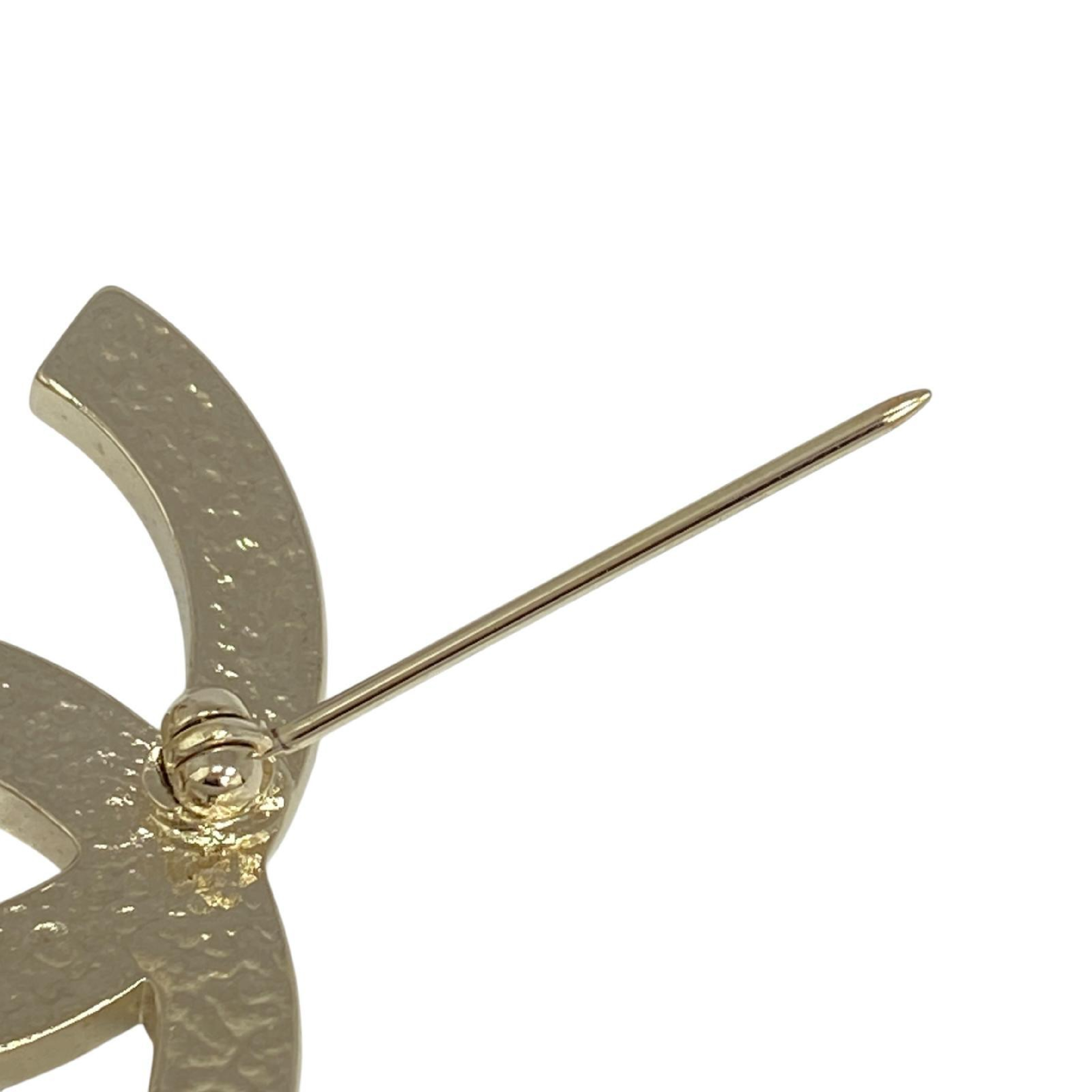 【*Shipped from: Hong Kong*】CHANEL ( ) Gold-colored Metal/Faux Pearl Coco Mark A13V Brooch — view 8