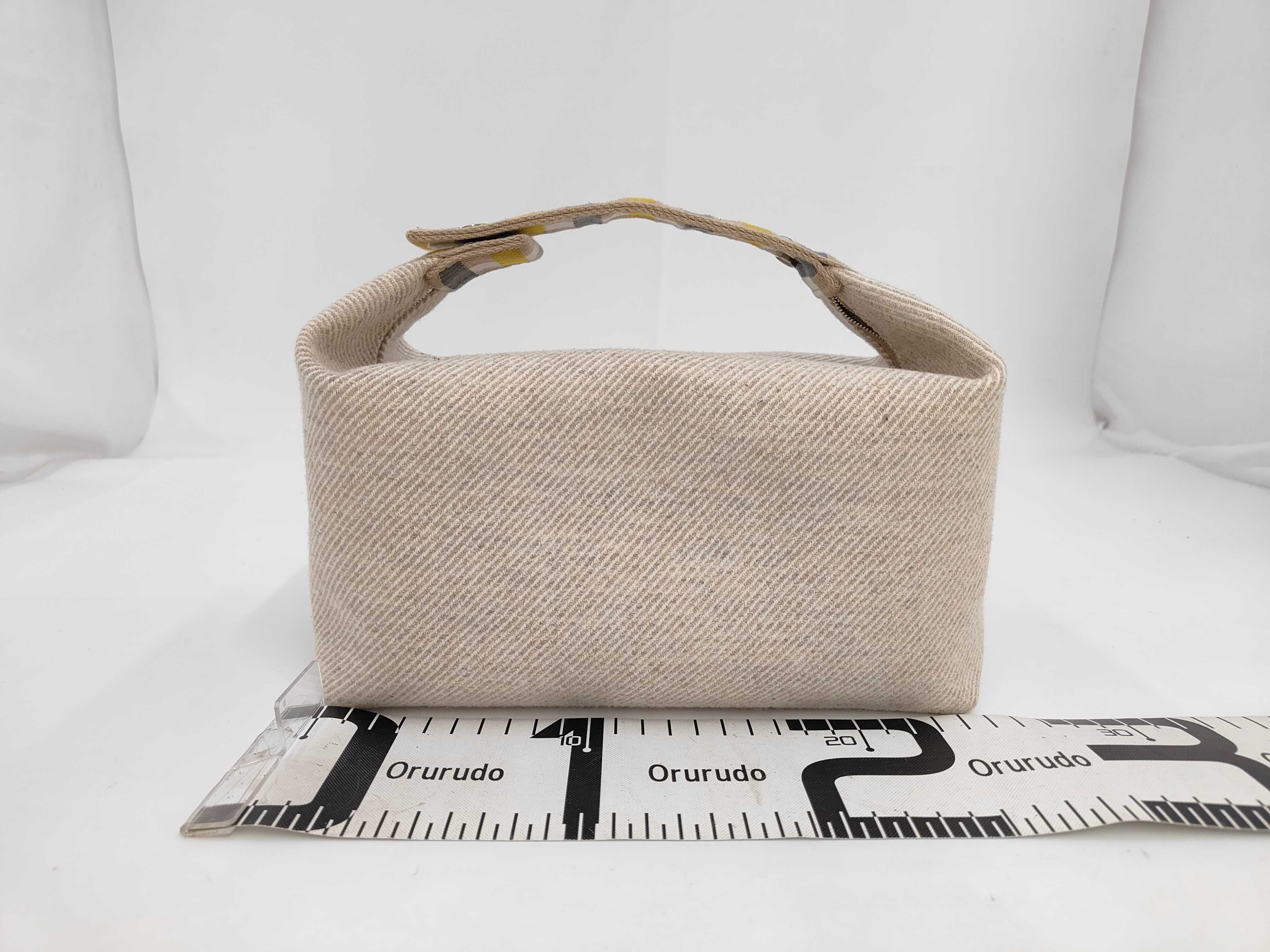Brid A Black Eau Carre PM Wool Vanity Bag — view 2