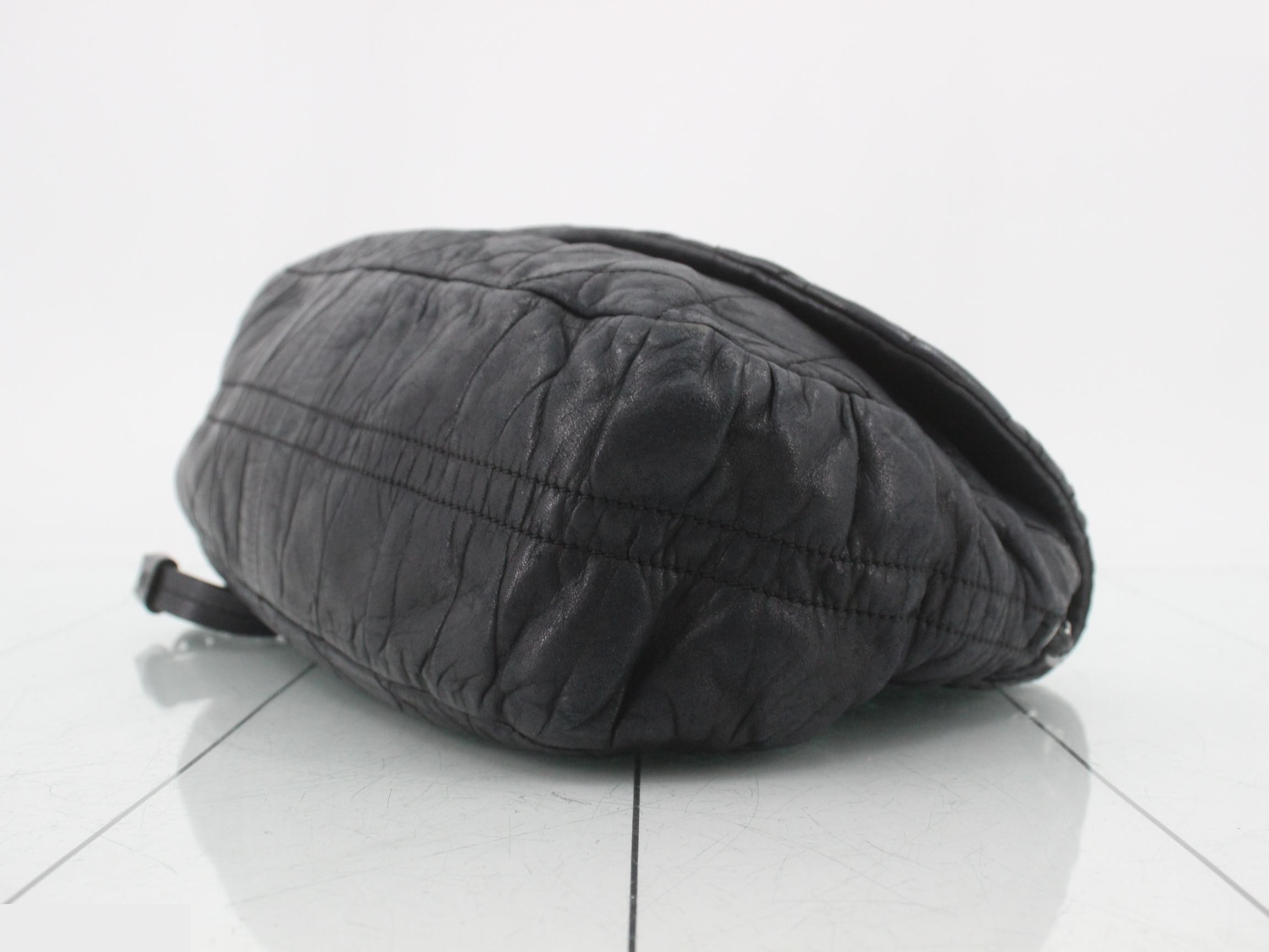 Lambskin quilted chain shoulder bag, black, with seal, item number 11. — view 6