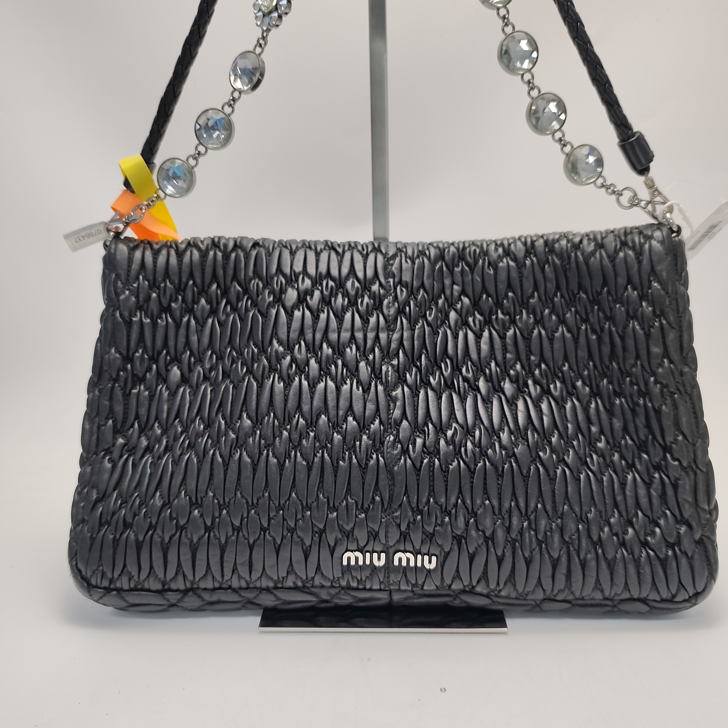 【*Shipped from: China*】Miu Miu Crystal Lambskin Shoulder Bag — view 2