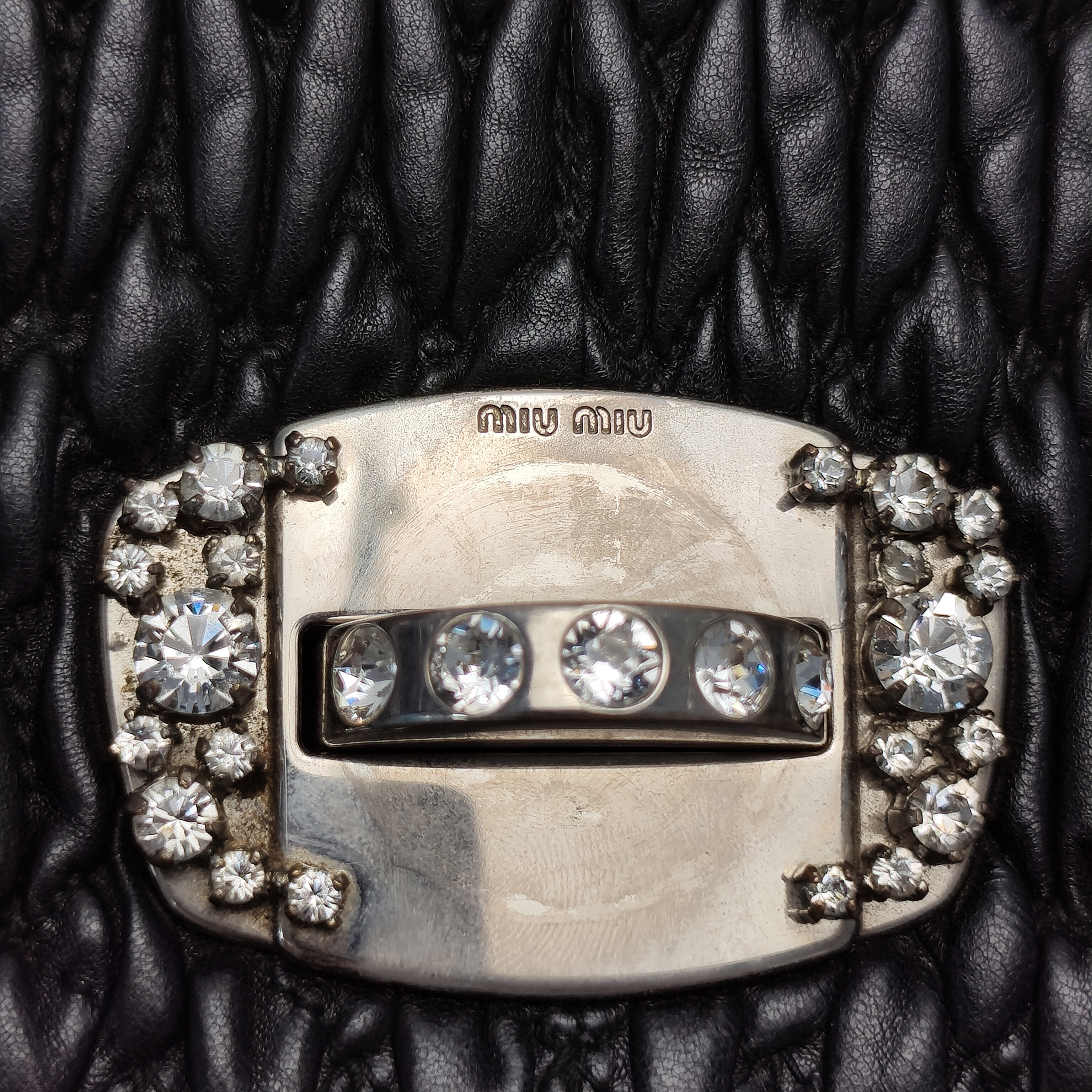 【*Shipped from: China*】Miu Miu Crystal Lambskin Shoulder Bag — view 13