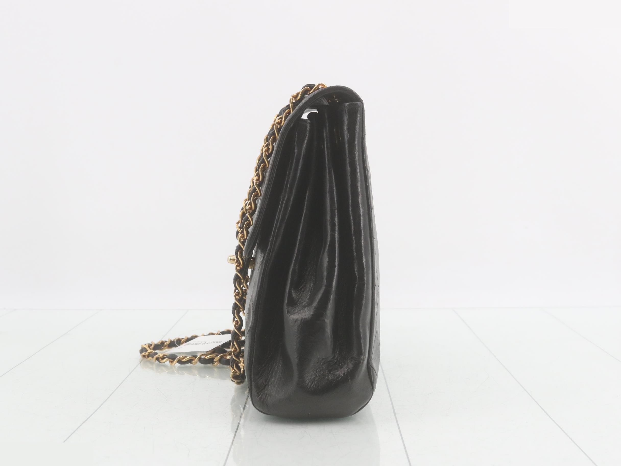 Chain Shoulder Bag, Matelassé, Lambskin — view 3