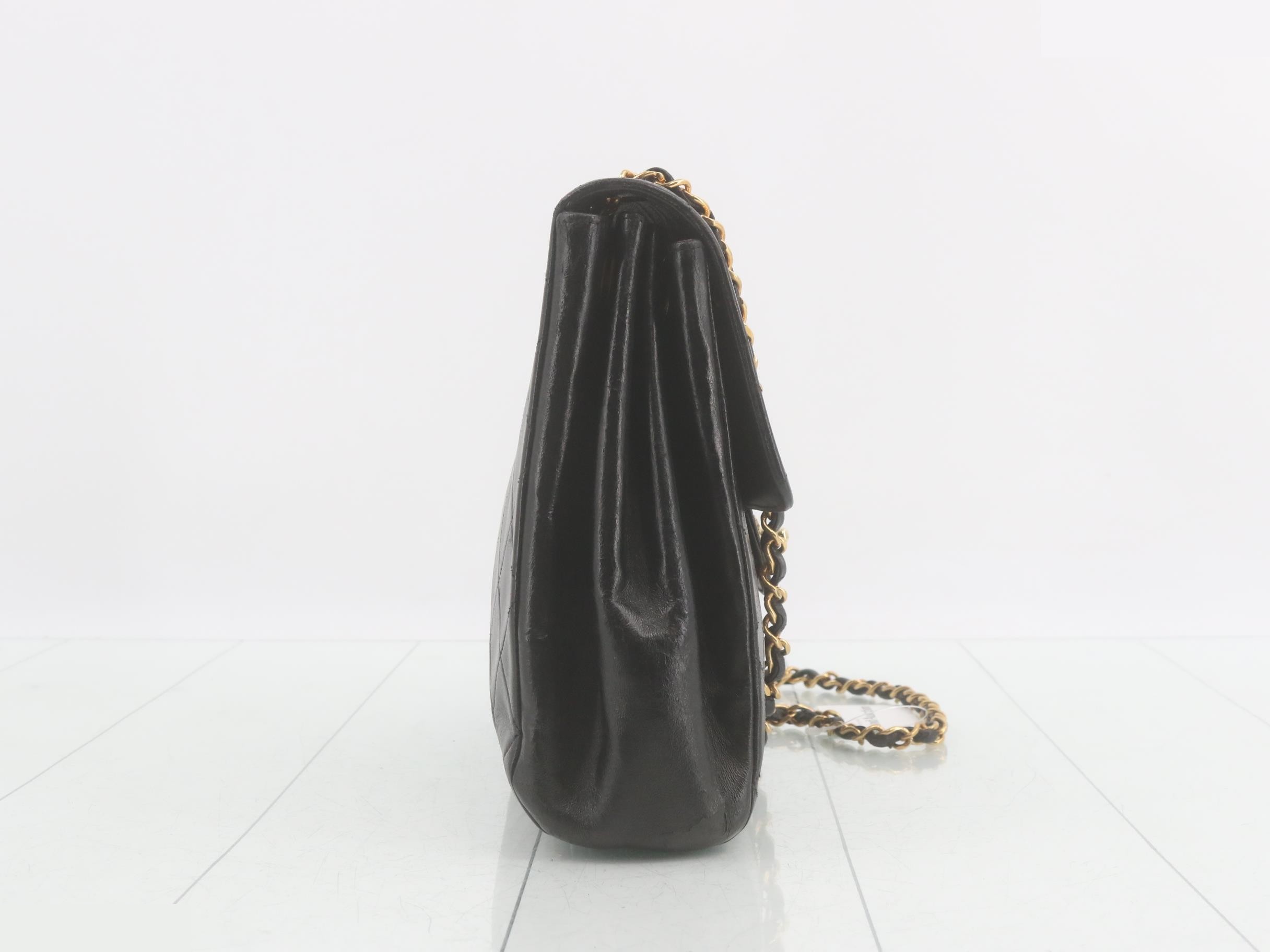 Chain Shoulder Bag, Matelassé, Lambskin — view 4