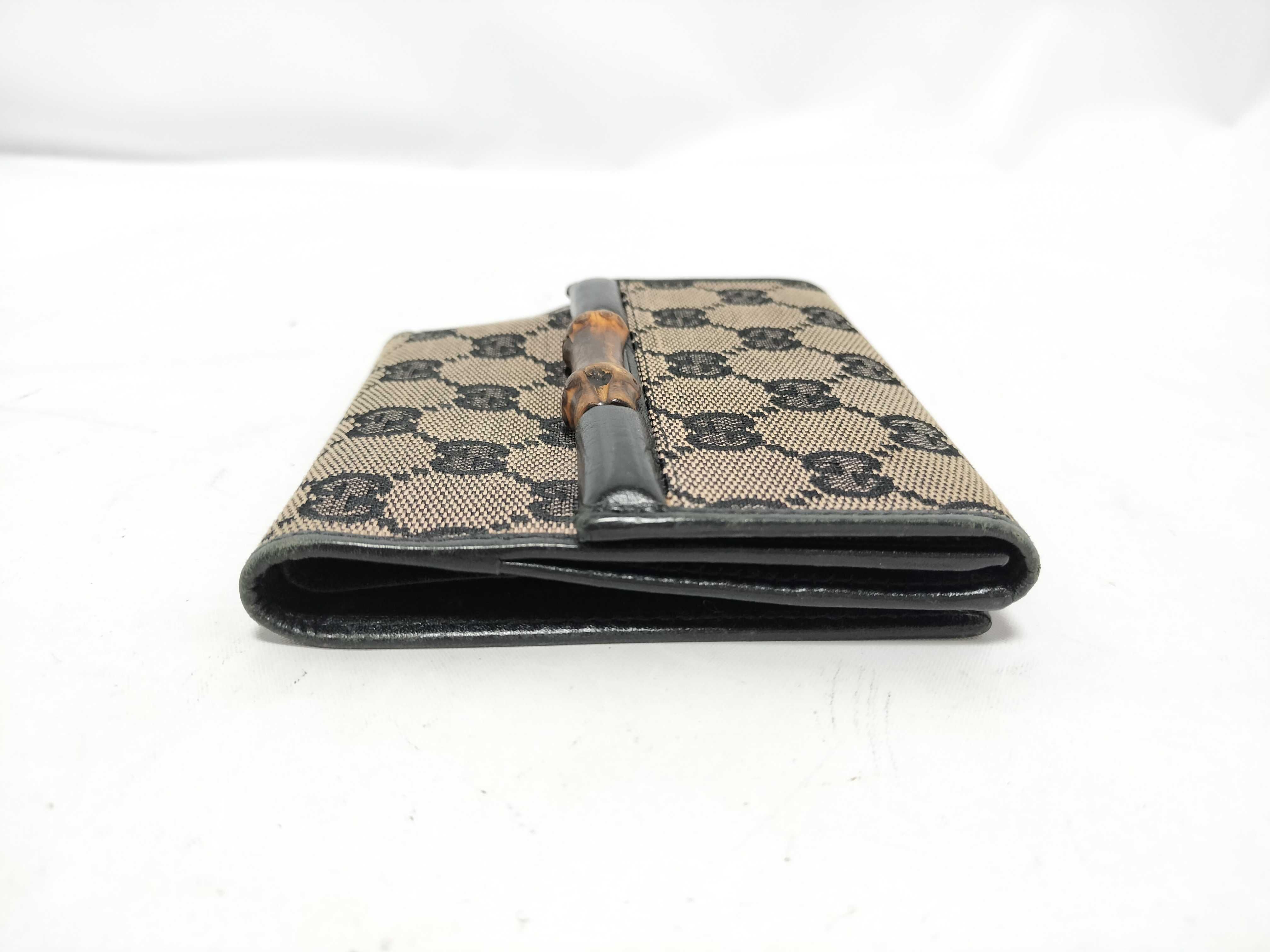 Bamboo Gucci GG Canvas Bamboo Tri-fold Wallet — view 4