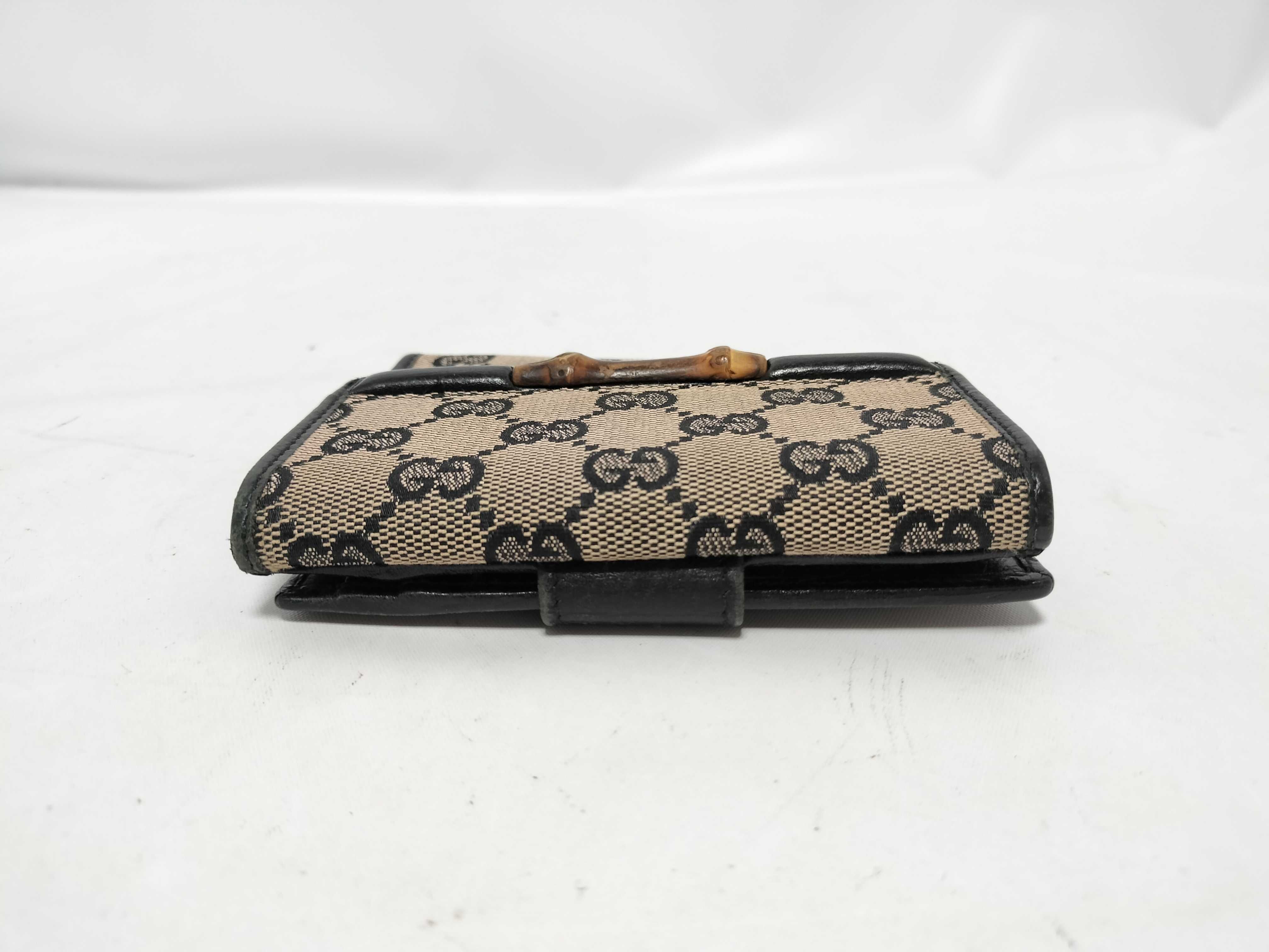 Bamboo Gucci GG Canvas Bamboo Tri-fold Wallet — view 5