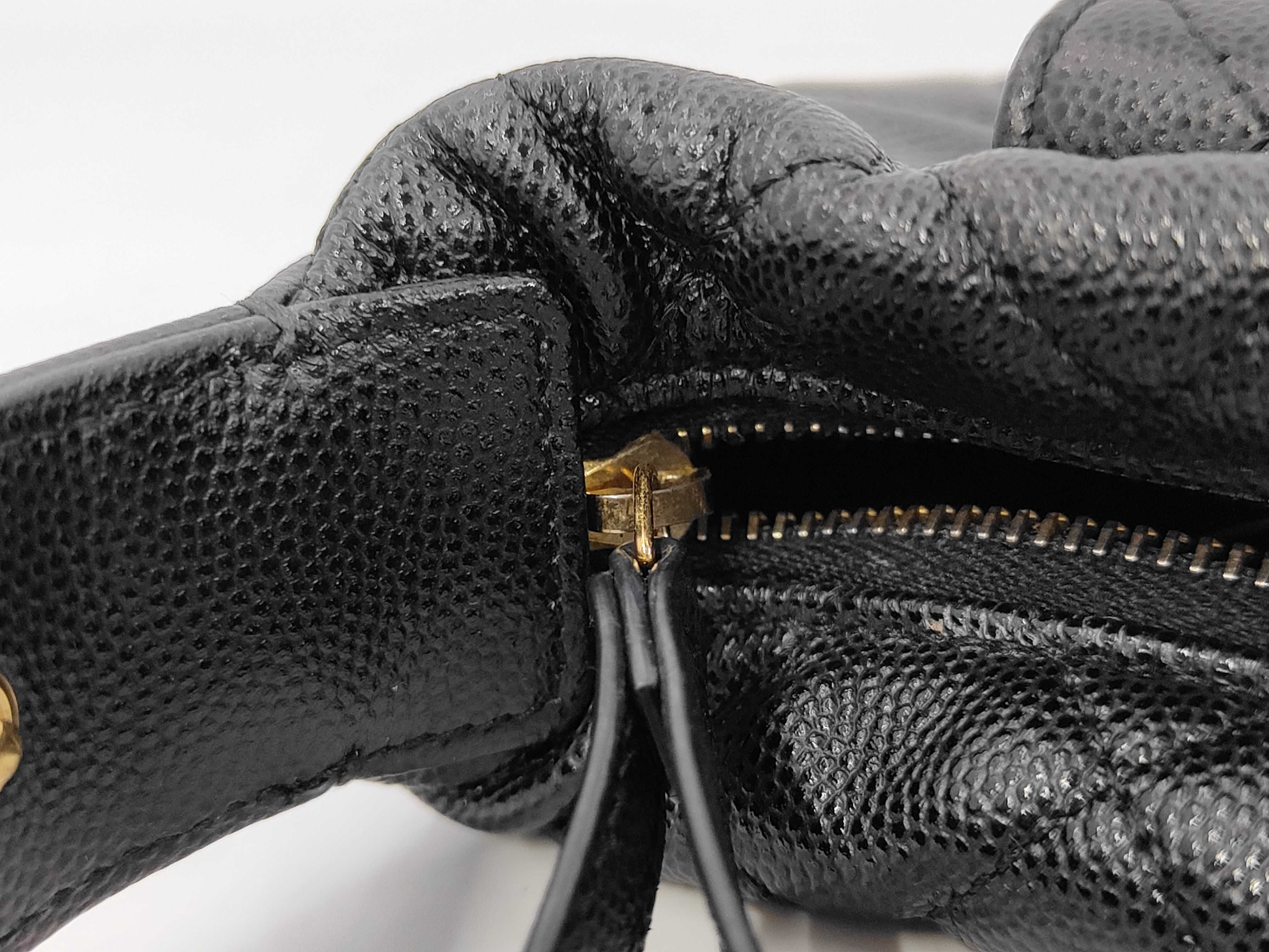 Mini Hobo Bag, Matelassé Caviar Leather Handbag — view 7