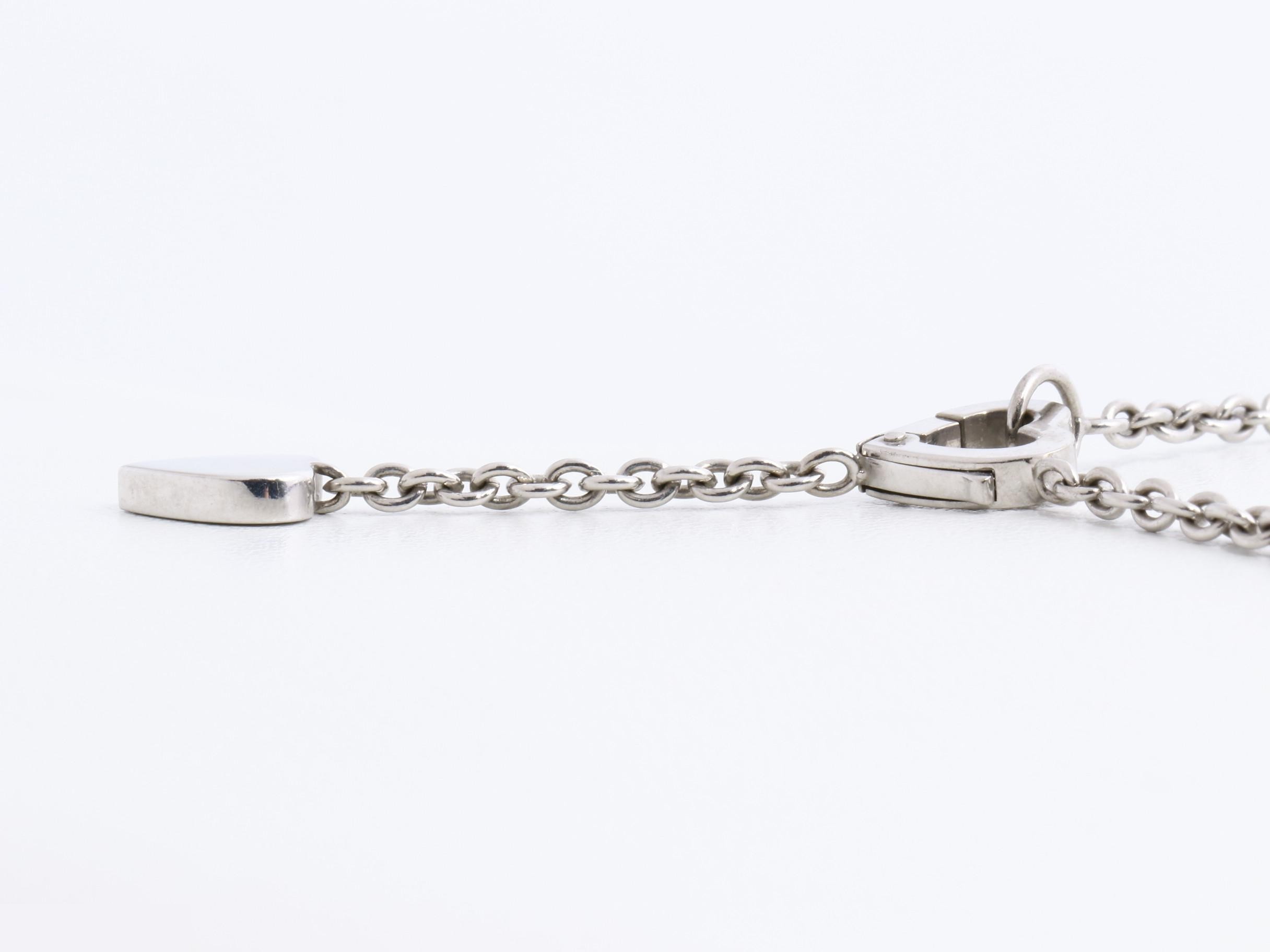 Mon Amour Necklace Pendant, 750 White Gold, Diamond, 9.5g, 38cm — view 4