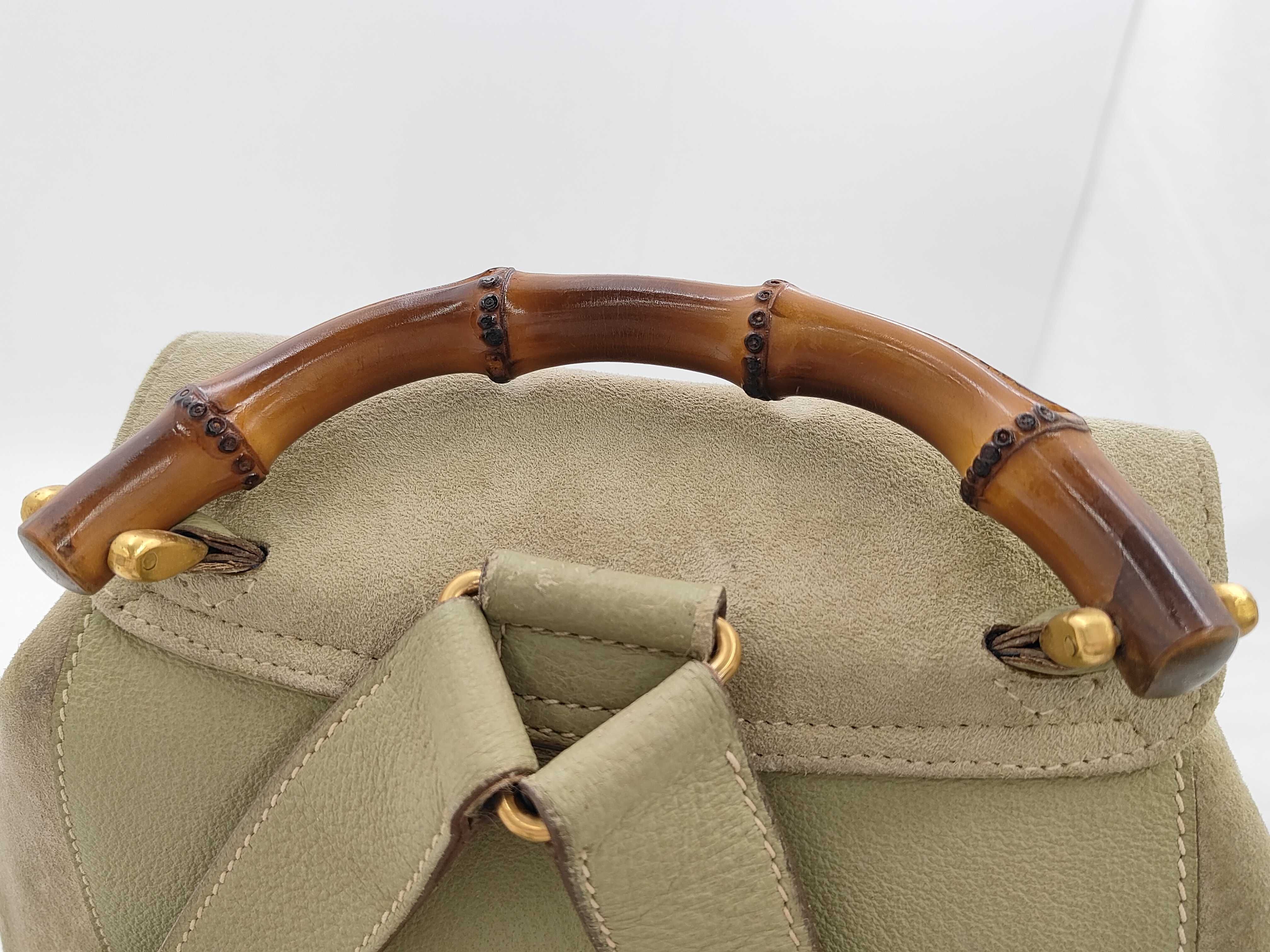 suede bamboo rucksack — view 3