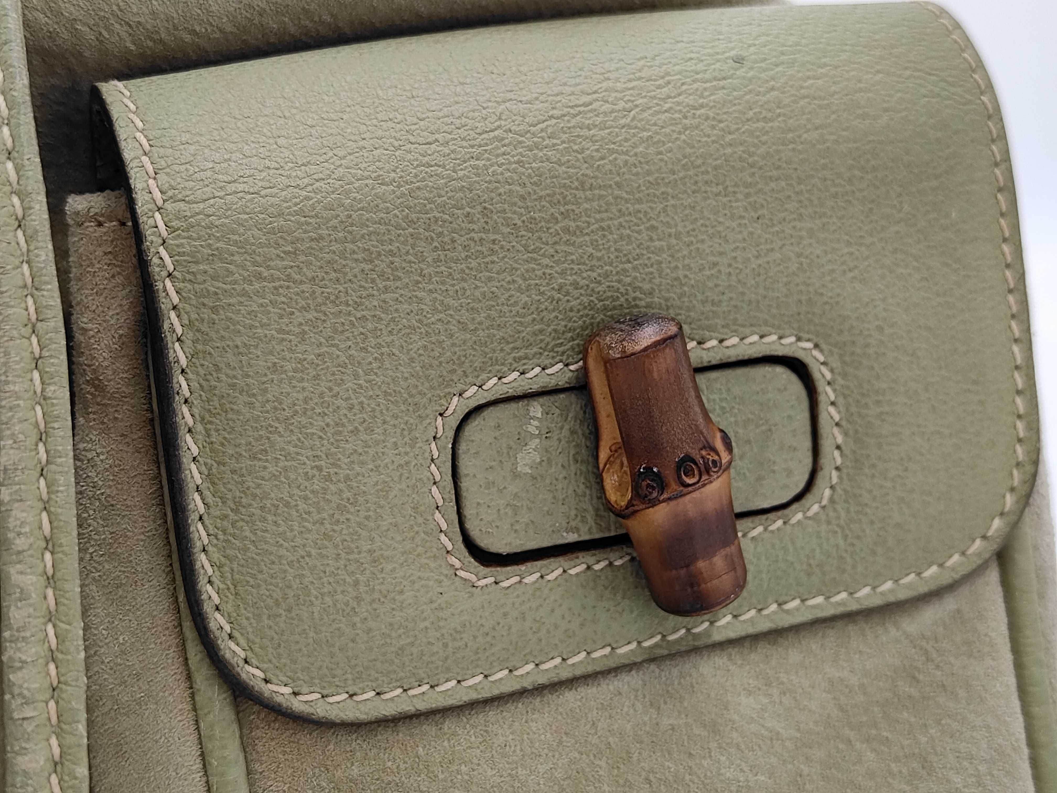 suede bamboo rucksack — view 10