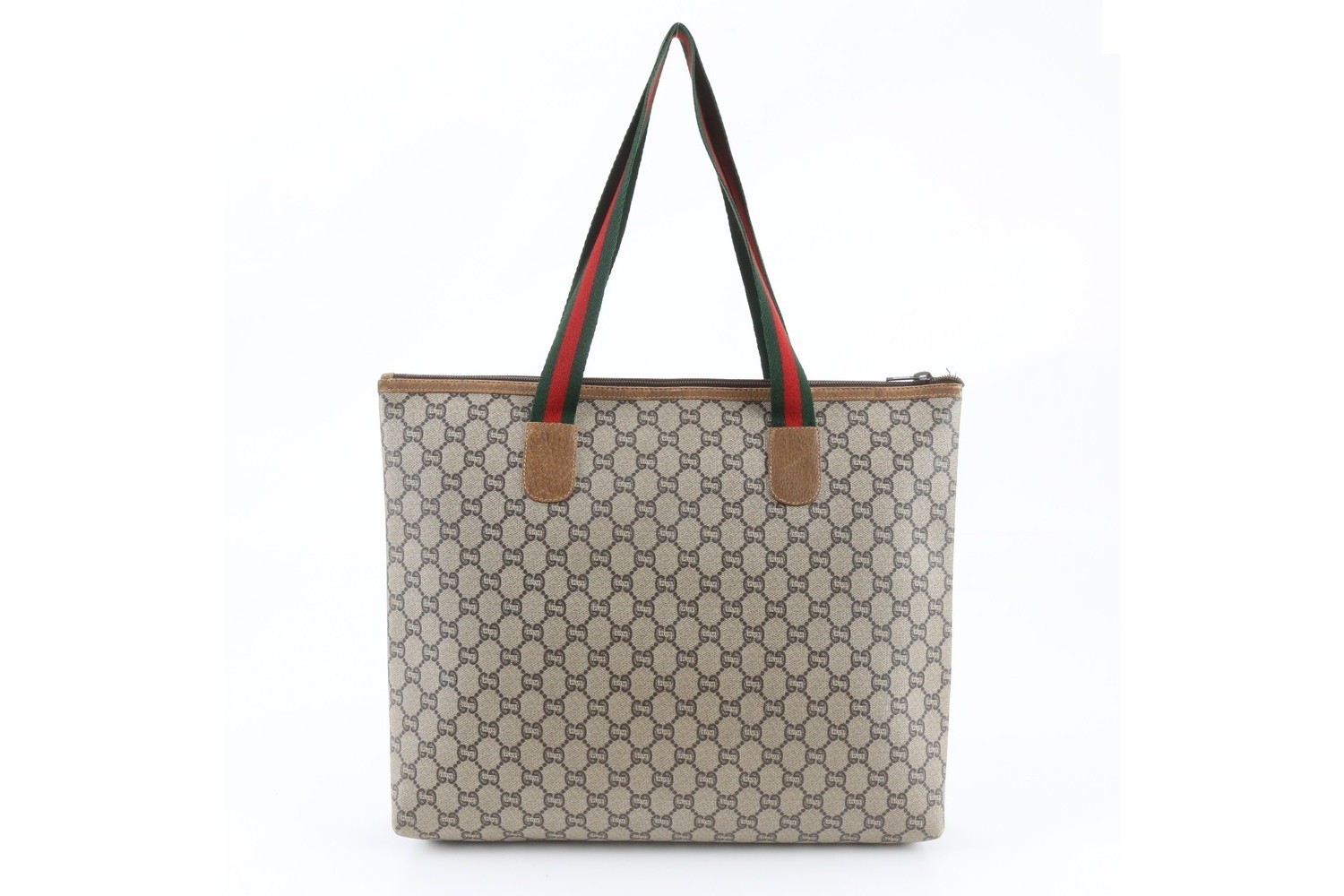 Sherry Line GG Plus Leather Tote Bag Shoulder Business Bag — view 3